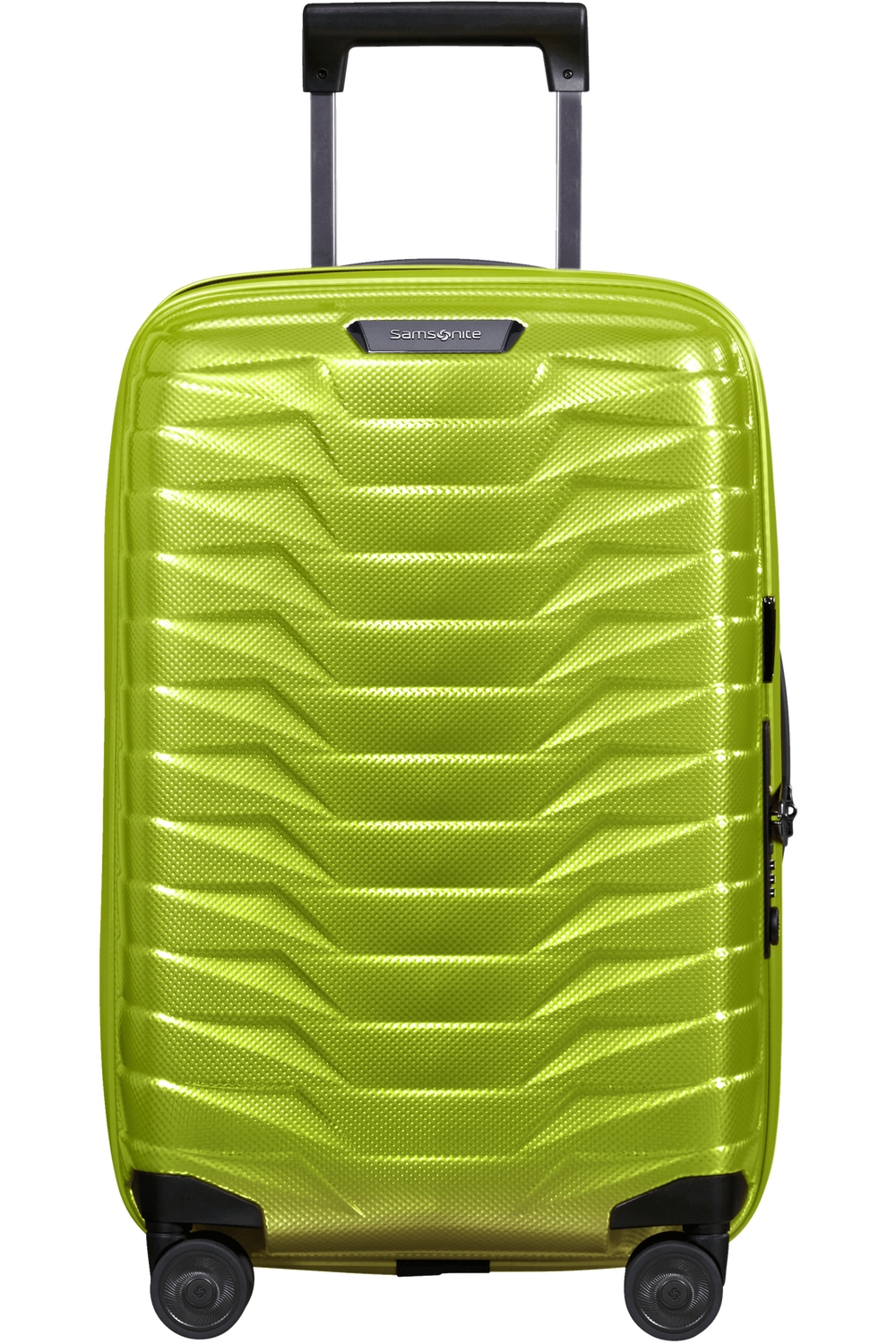 Samsonite Proxis Trolley mit 4 Rollen erweiterbar 55cm (23/26cm) + GRATIS HOTELGUTSCHEIN Lime