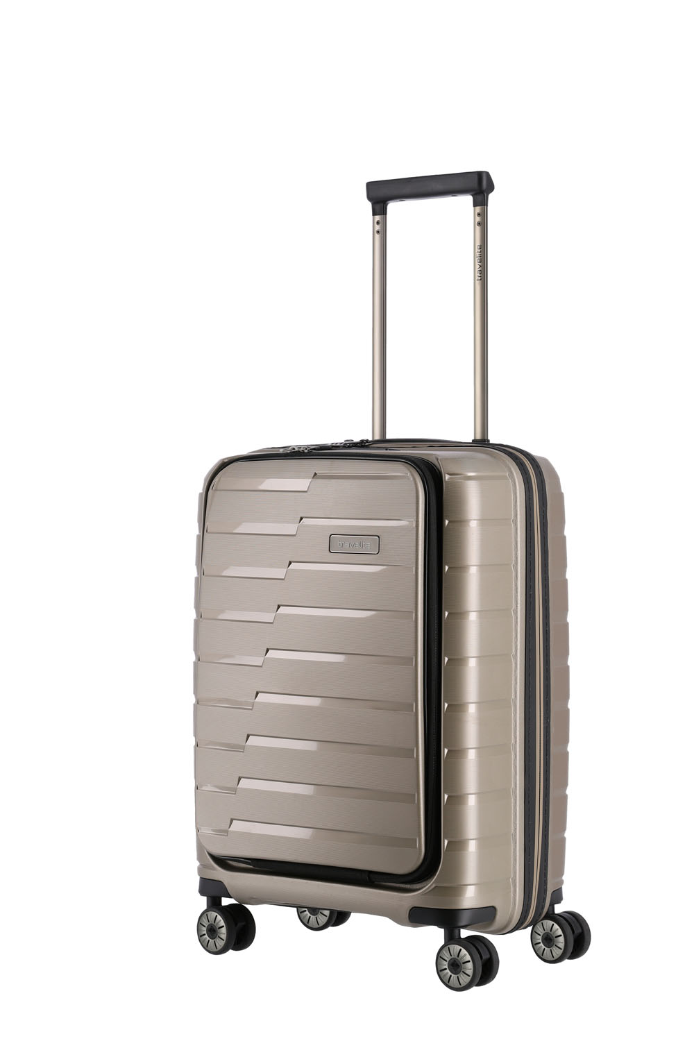 Travelite Air Base Trolley S, 4 Rollen mit Vortasche Champagner Travelite Air Base Trolley S, 4 Rollen mit Vortasche Champagner