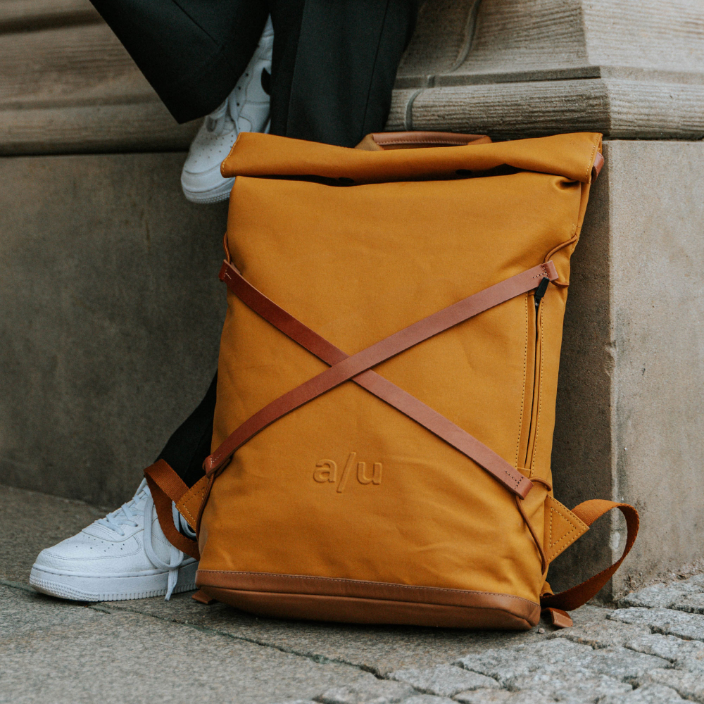 aunts & uncles Japan Osaka Rolltop Rucksack mit 15" Notebookfach butterscotch