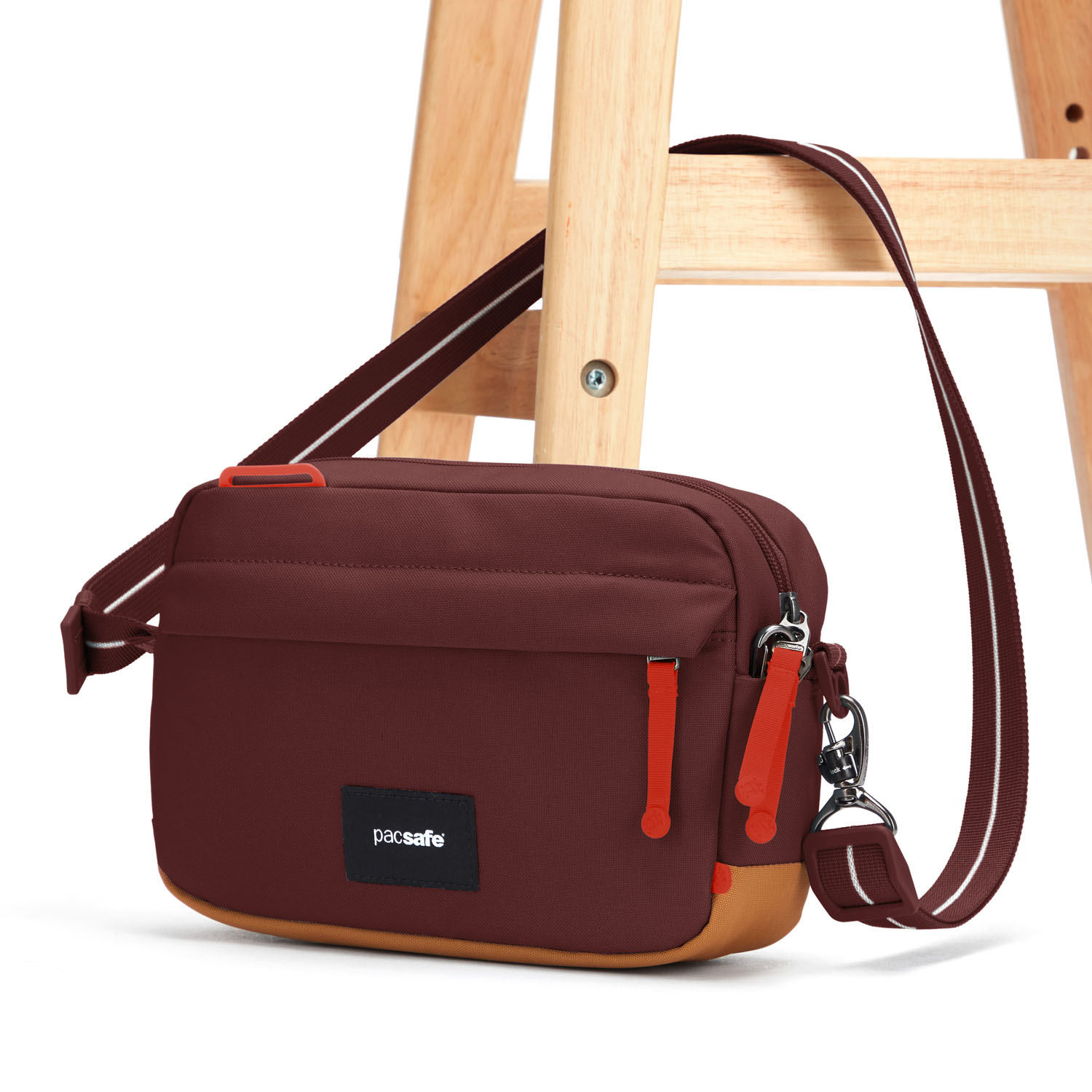 pacsafe GO Anti-Theft Crossbody Bag Garnet Red pacsafe GO Anti-Theft Crossbody Bag Garnet Red