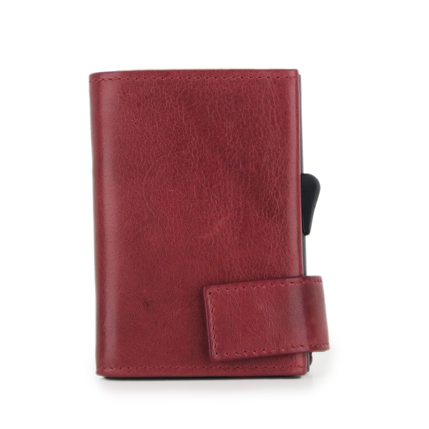 SecWal Matrix Kartenetui mit Reißverschluss-Münzfach Reißverschluss Vintage Rot SecWal Matrix Kartenetui mit Reißverschluss-Münzfach Reißverschluss Vintage Rot