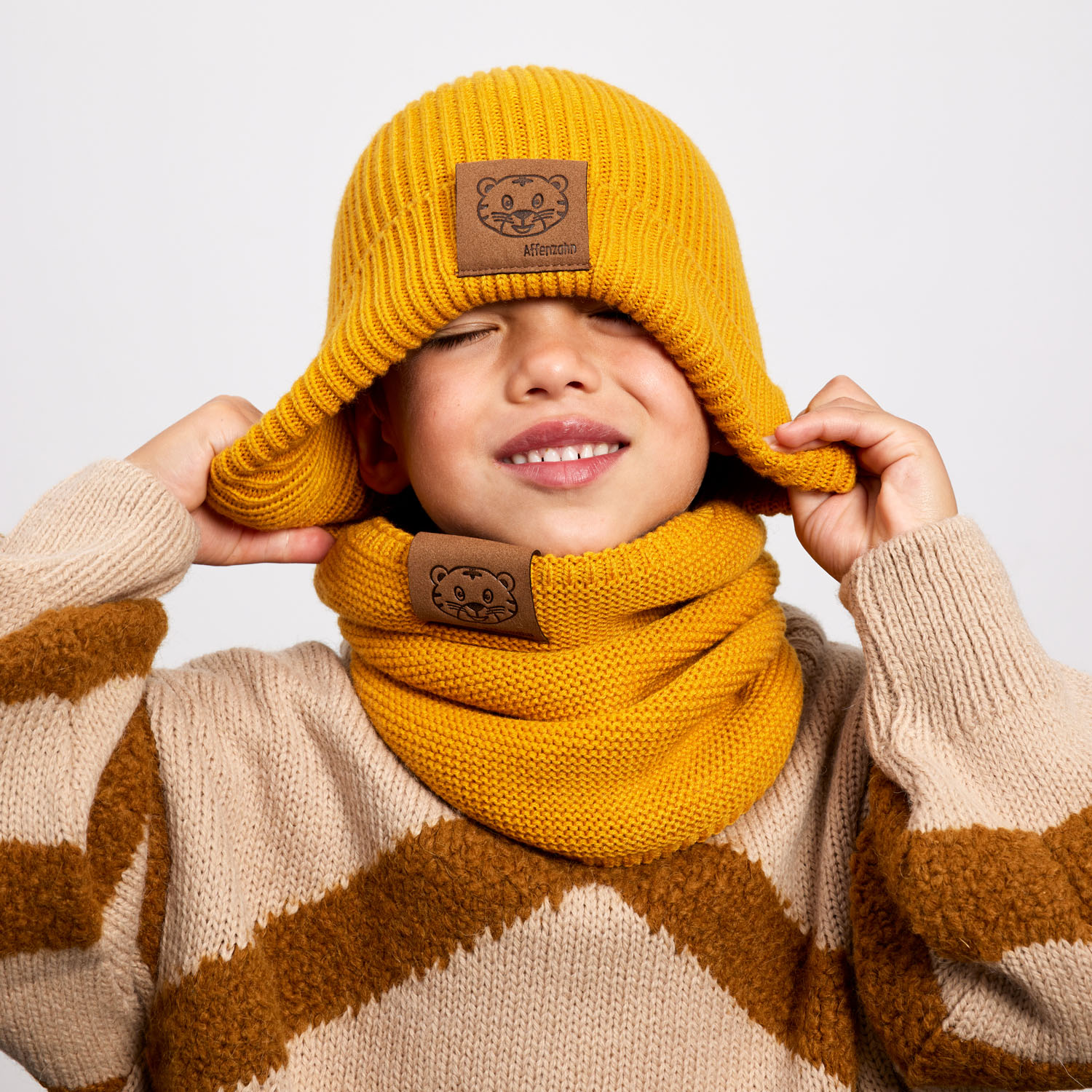 Affenzahn Winter Kindermütze "Tiger" M