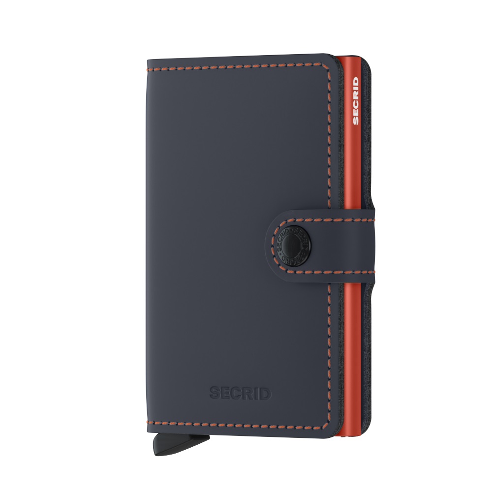 Secrid Miniwallet Matte MM-Night Blue & Orange