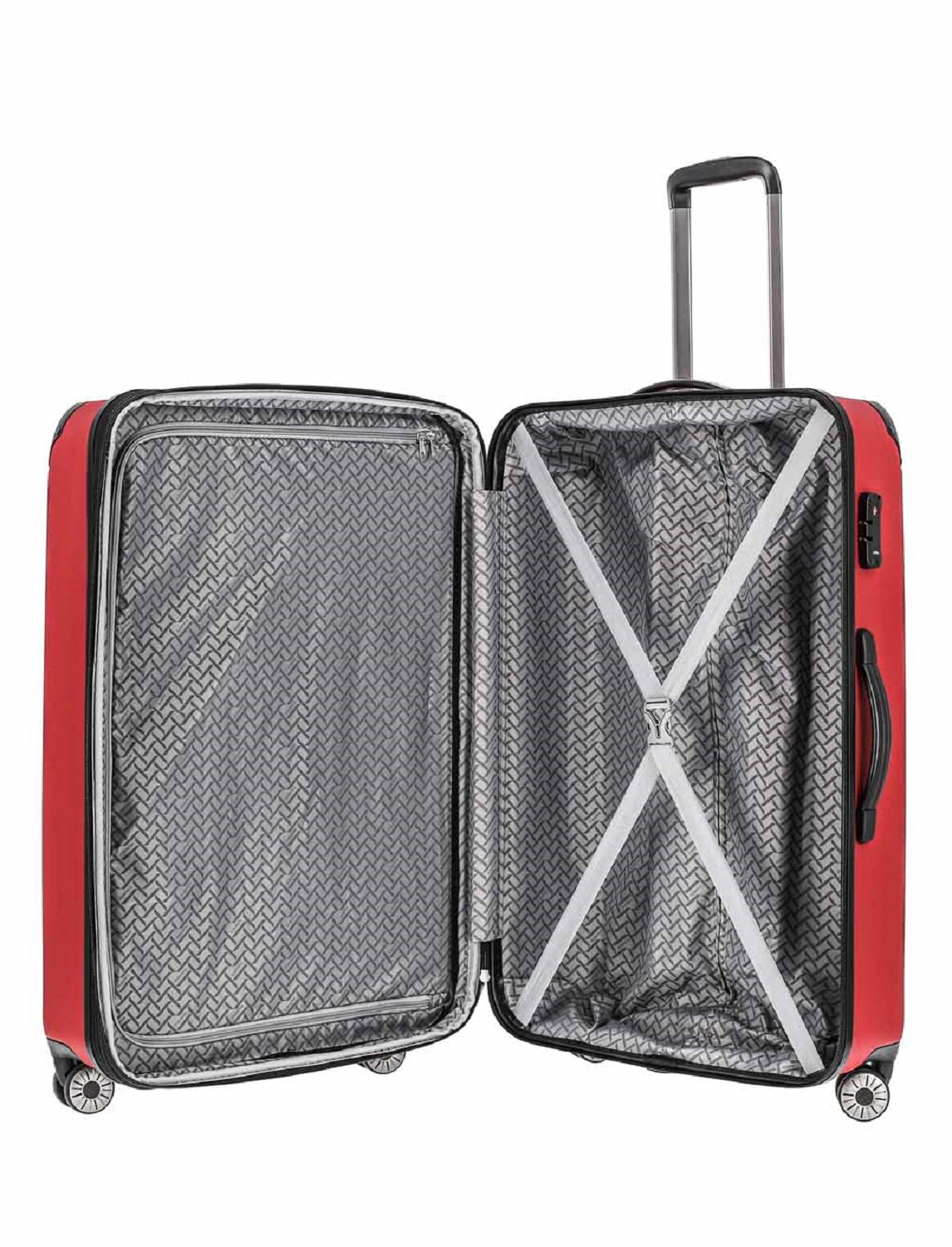 Travelite City Trolley L 4R 77cm erweiterbar rot