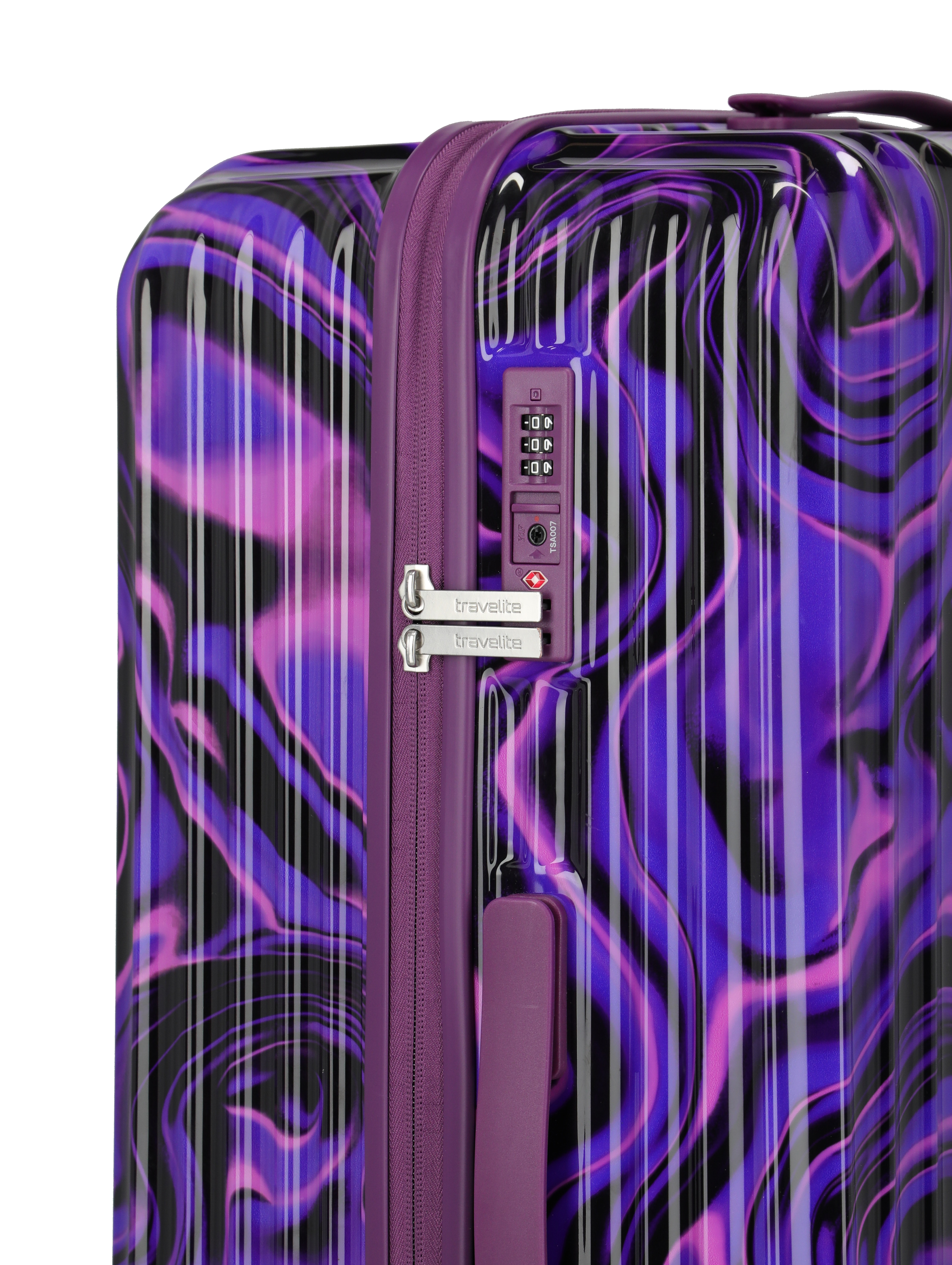 Travelite Lascana Edition 4w Trolley L Purple Swirl Travelite Lascana Edition 4w Trolley L Purple Swirl