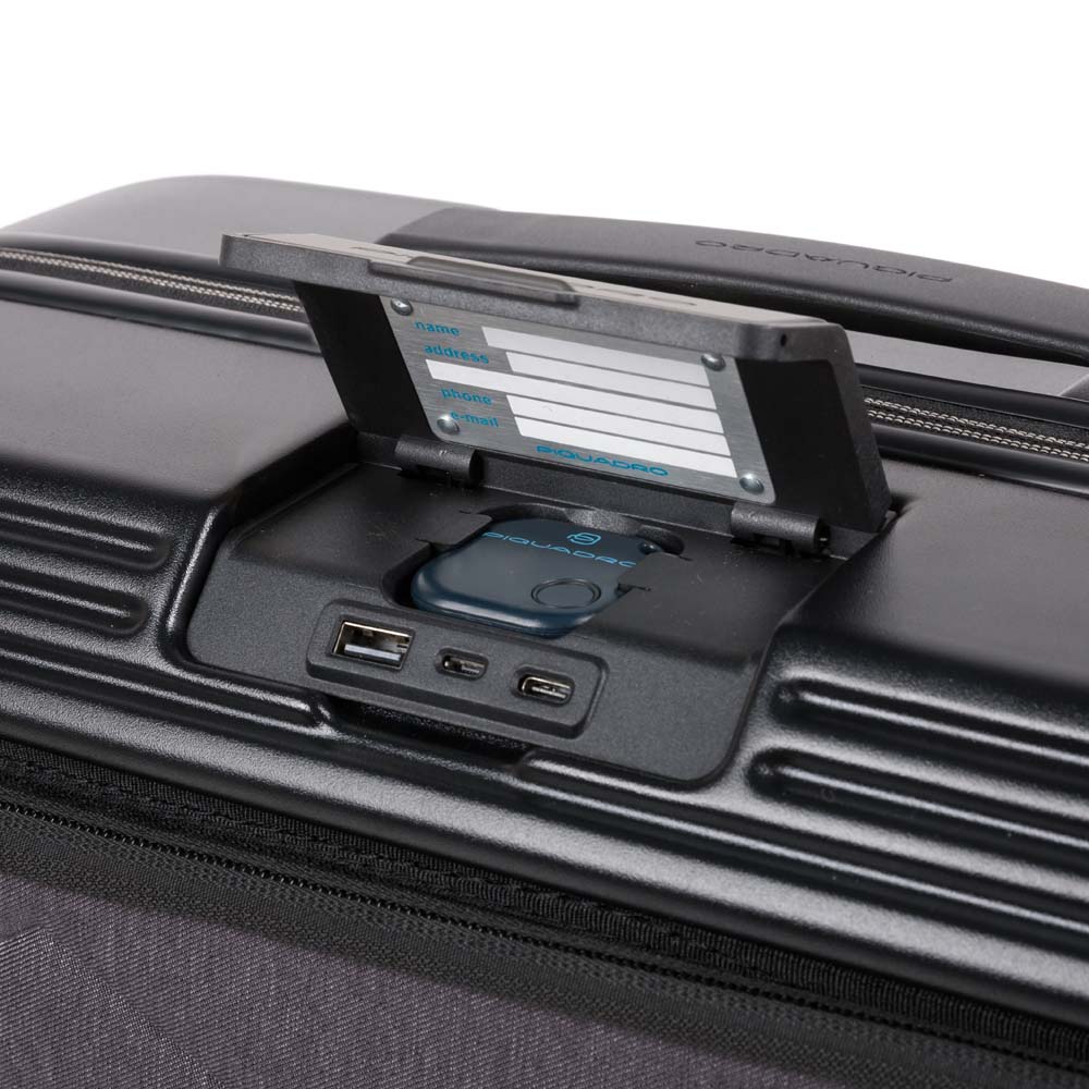 Piquadro PQ-Biz Fastcheck computertrolley, 15,6" Laptopfach, BagMotic schwarz Piquadro PQ-Biz Fastcheck computertrolley, 15,6" Laptopfach, BagMotic schwarz
