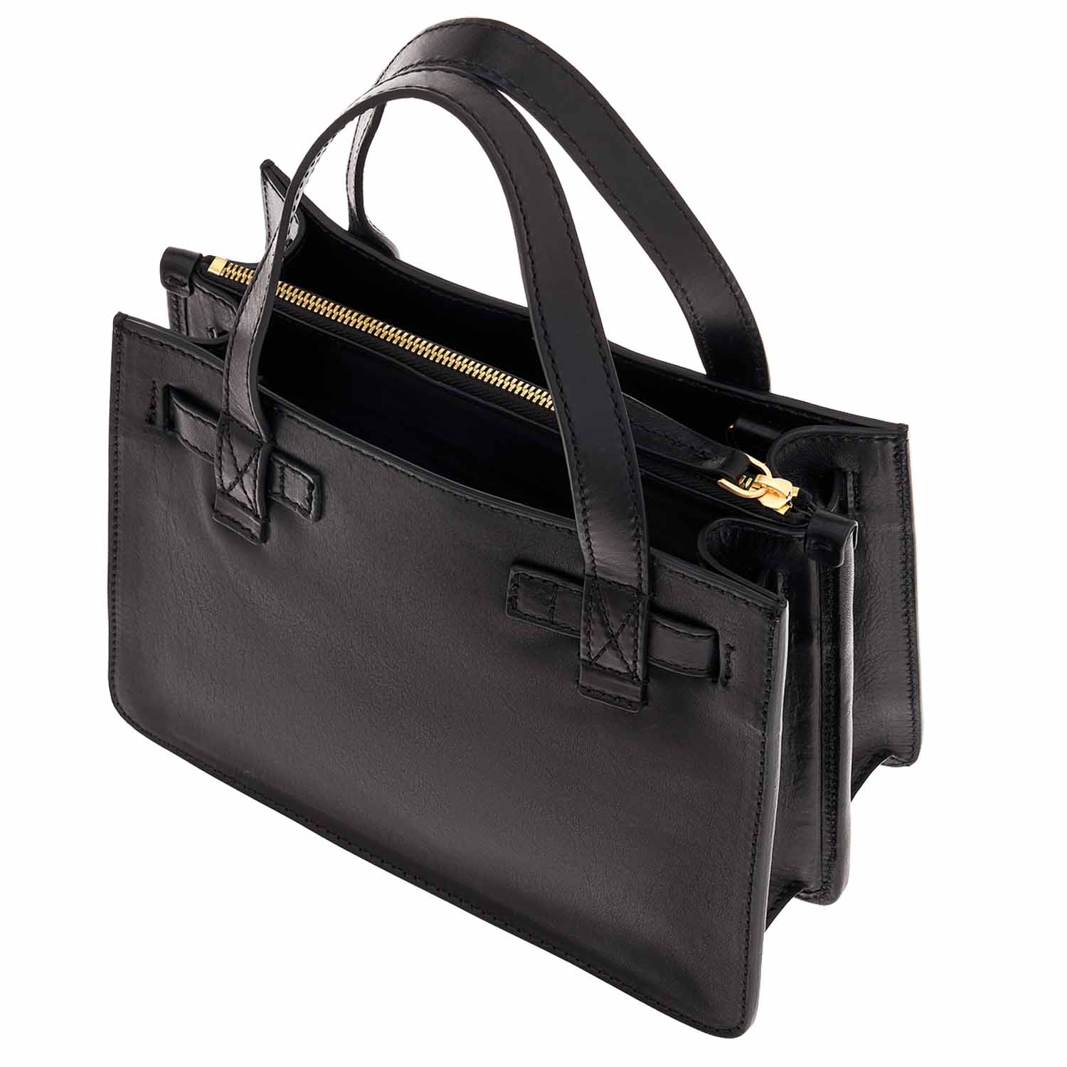 The Bridge Biba Tasche mit Doppelfunktion Schwarz/Gold The Bridge Biba Tasche mit Doppelfunktion Schwarz/Gold