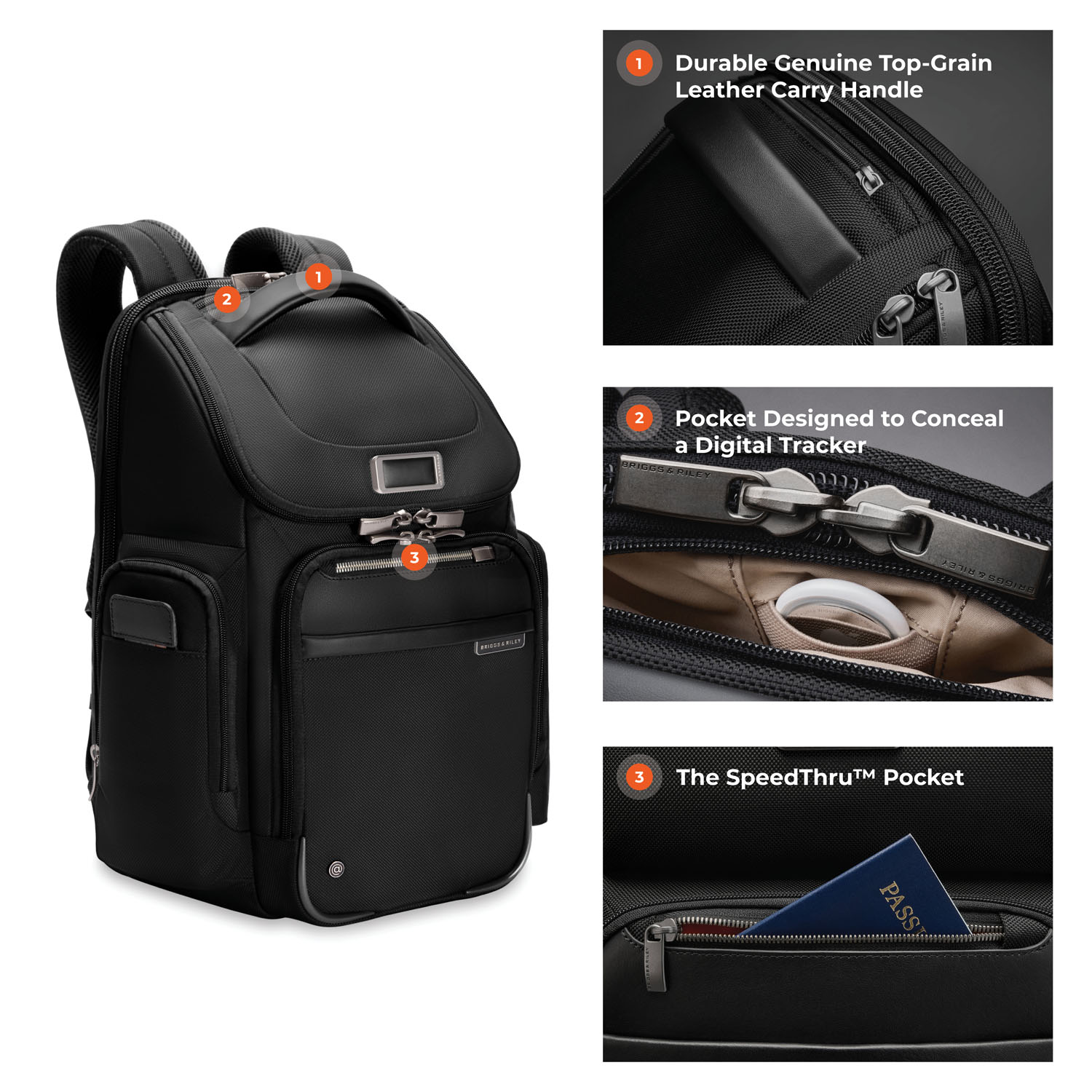 Briggs & Riley Business 2.0 Widemouth Backpack Black