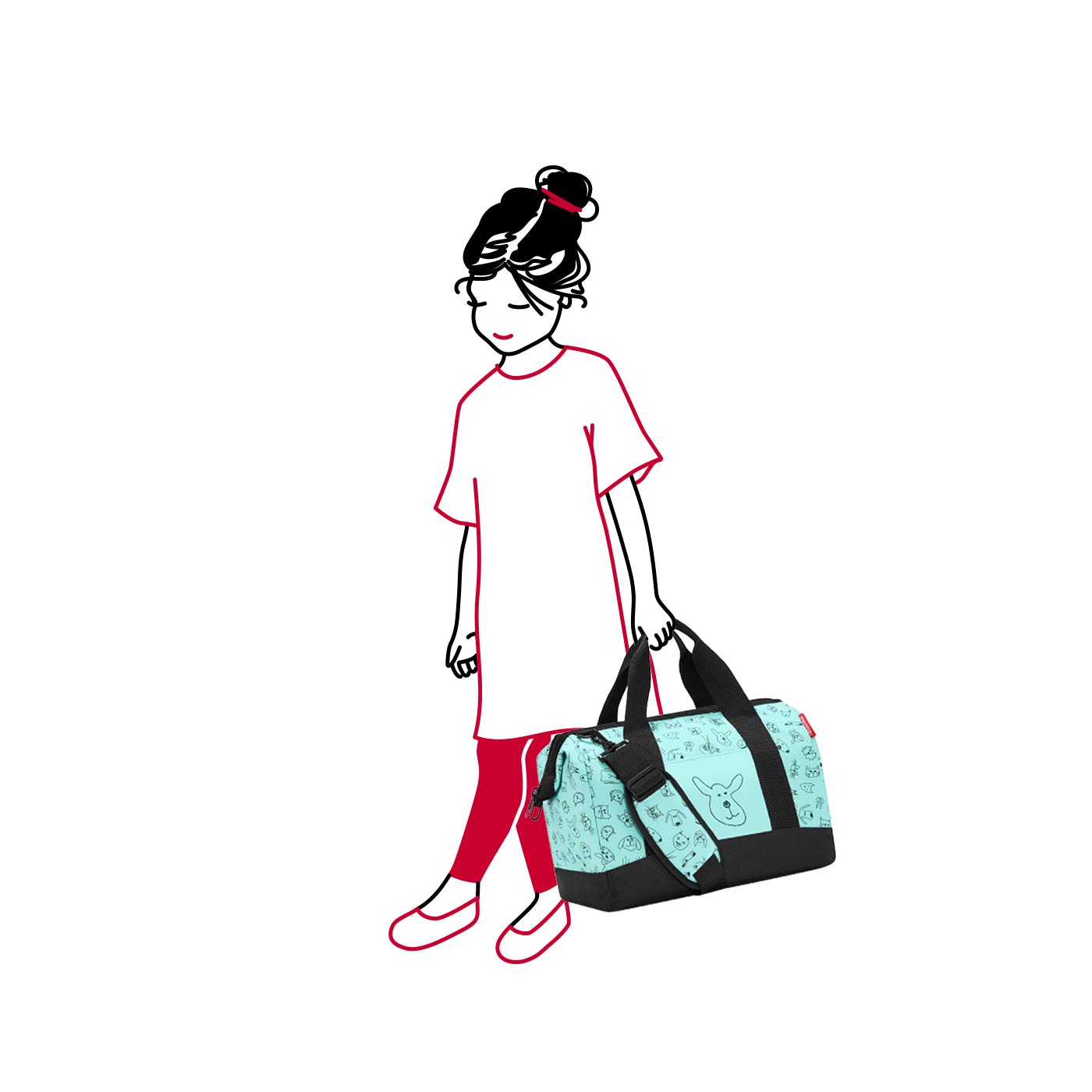 Reisenthel Kids Allrounder M cats and dogs mint