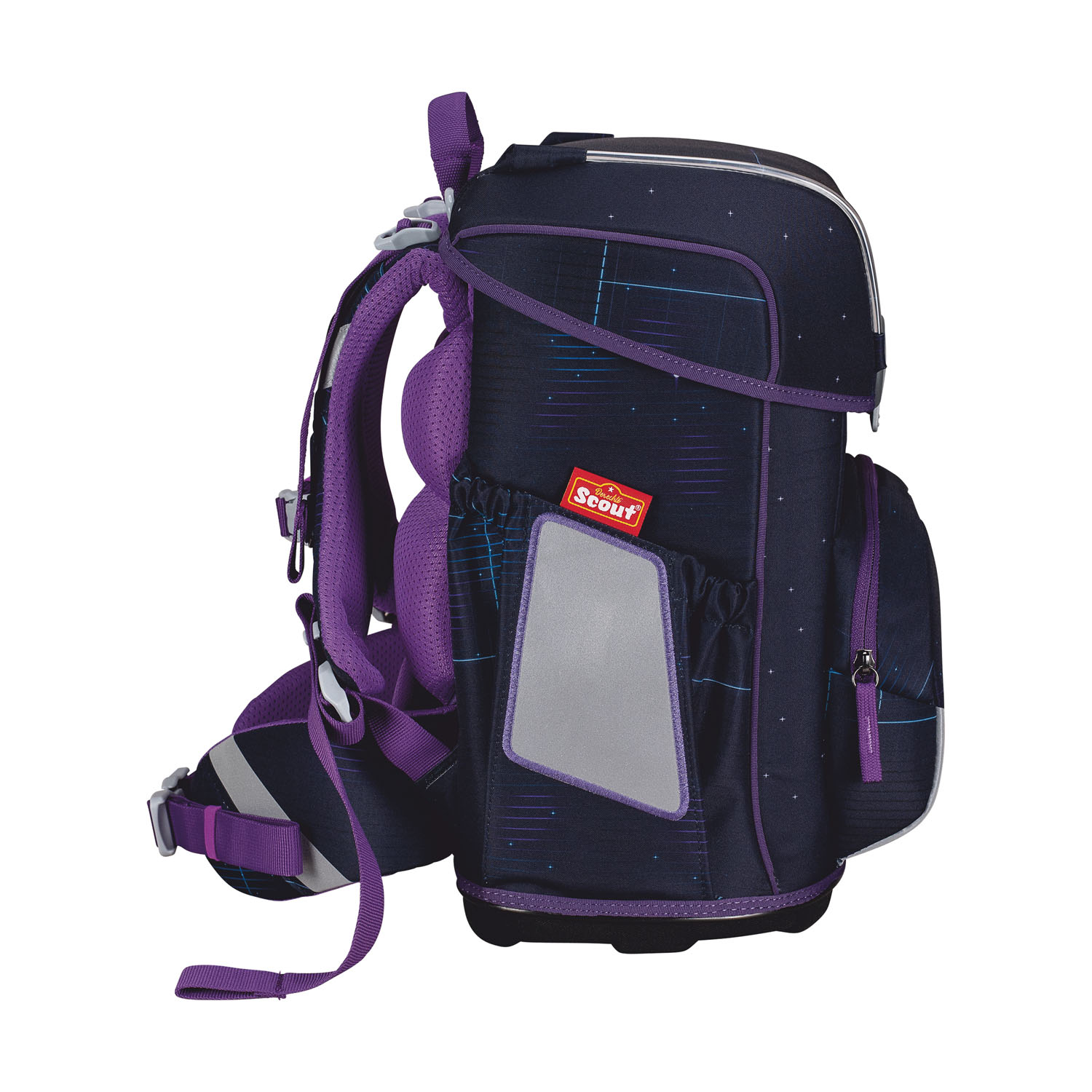 Scout Neo Exklusiv Safety Light Schulranzen-Set 5-teilig Spooky Starlight Scout Neo Exklusiv Safety Light Schulranzen-Set 5-teilig Spooky Starlight