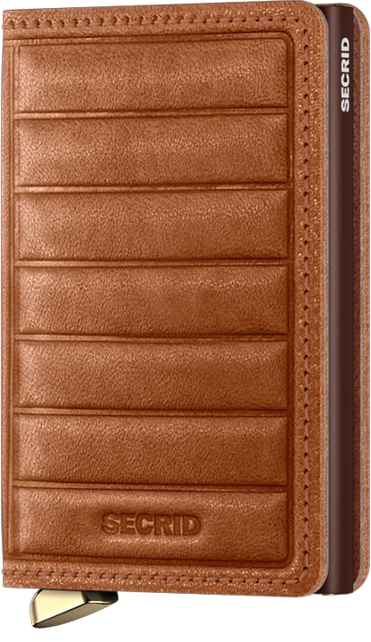 Secrid Slimwallet Premium Emboss SEl-Lines Cognac Secrid Slimwallet Premium Emboss SEl-Lines Cognac