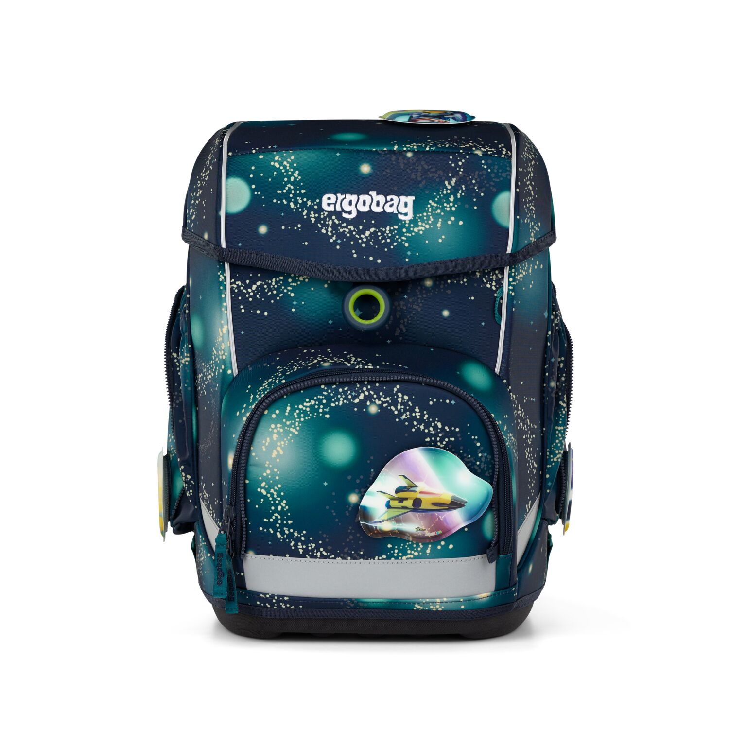 ergobag cubo GALAXY GLOW 5-teiliges Schulrucksack-Set 2025 RaumfahrBär
