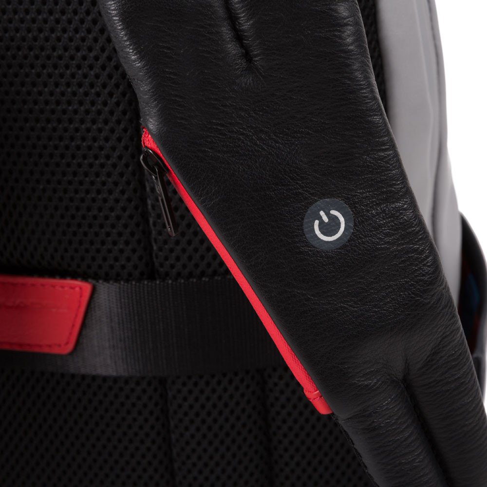 Piquadro Urban Laptoprucksack mit iPad®-Fach, LED-Licht Grau/Schwarz Piquadro Urban Laptoprucksack mit iPad®-Fach, LED-Licht Grau/Schwarz