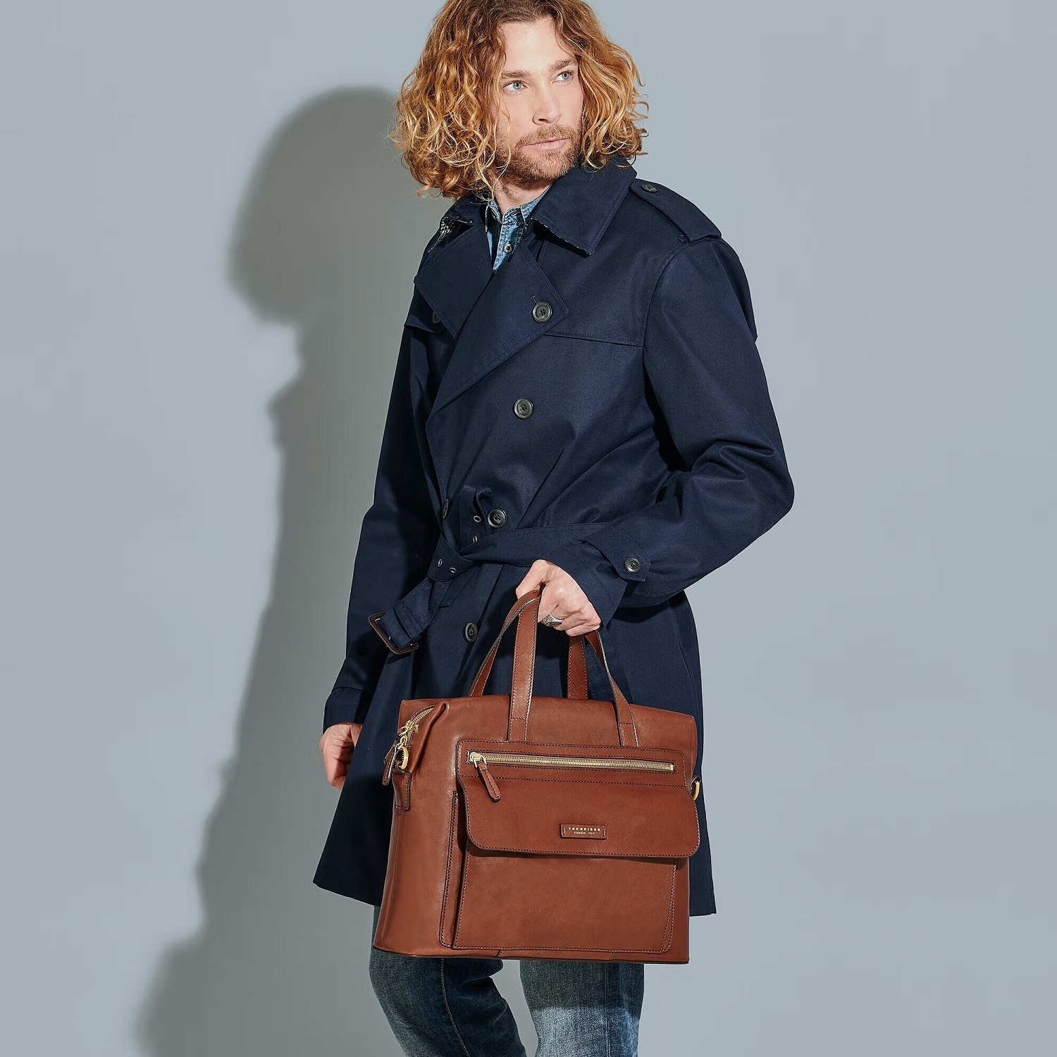 The Bridge Alberto Aktentasche mit zwei Griffen Schwarz/Ruthenium