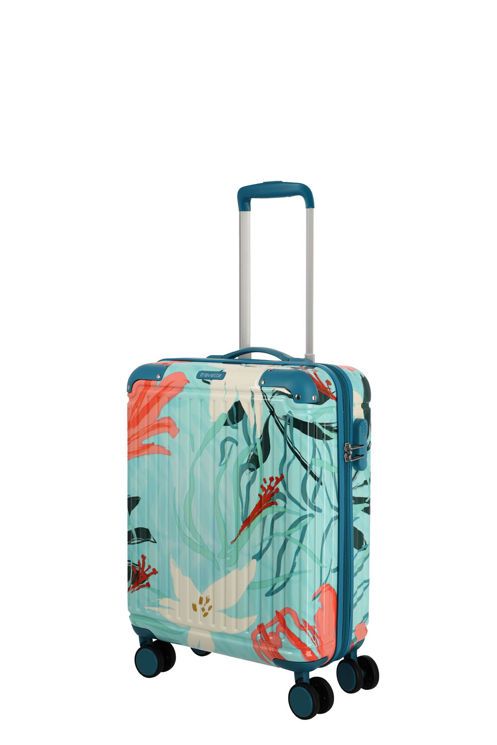 Travelite Cruise 4-Rad Trolley S Türkise Lilie