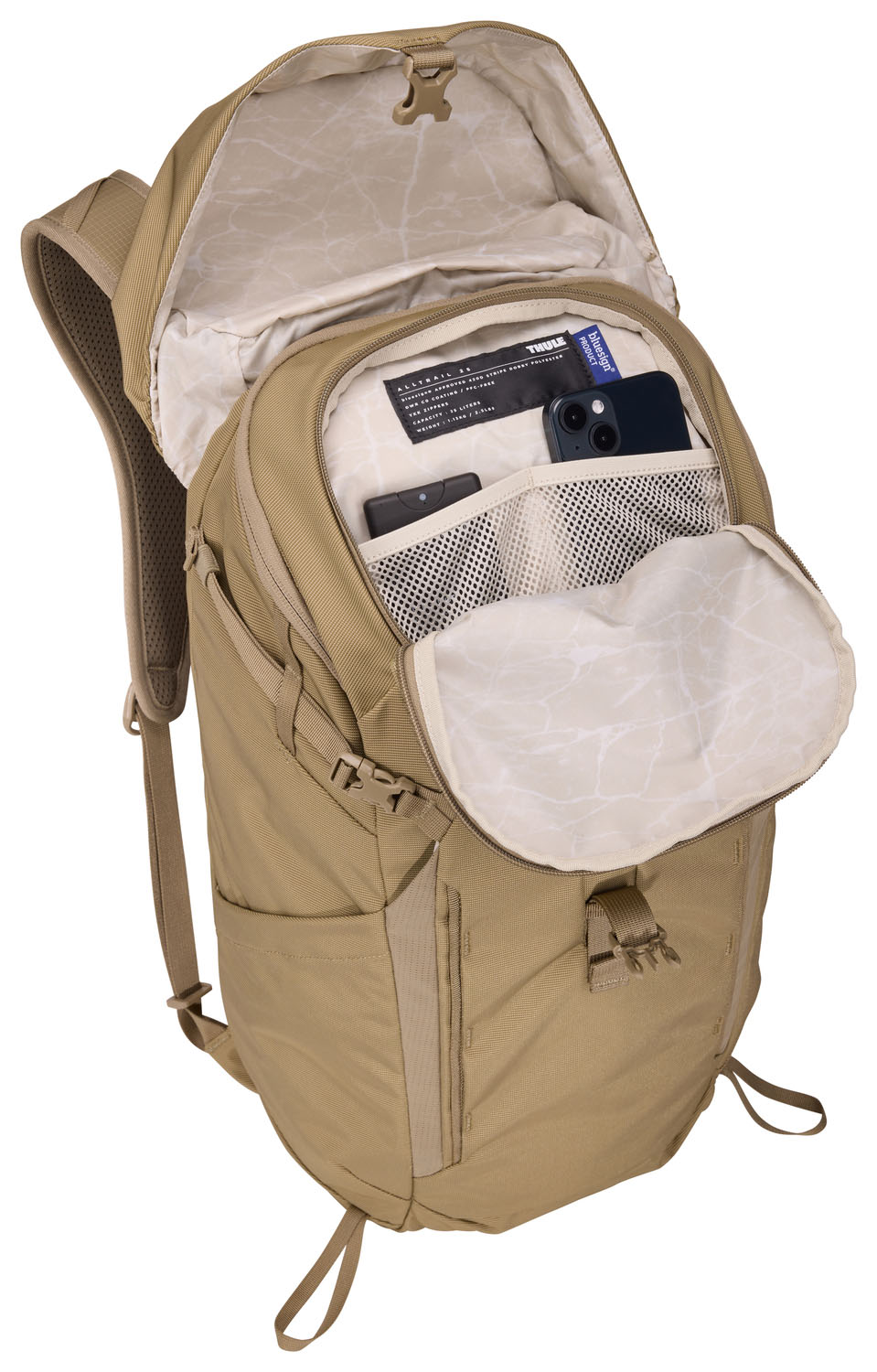 THULE AllTrail Tagesrucksack mit Regenhülle 25L Faded Khaki