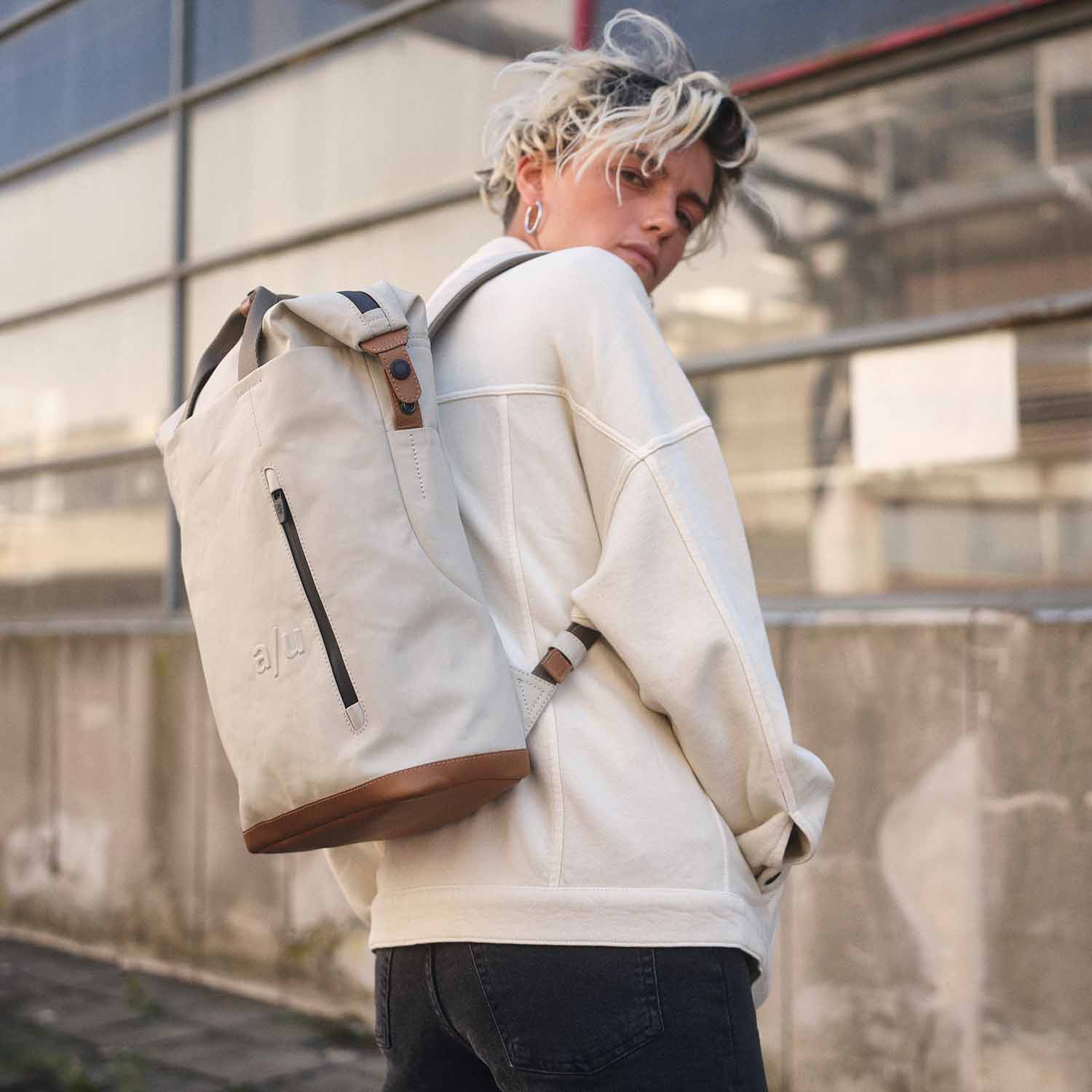 aunts & uncles Japan Morioka Rucksack -Shopper mit 13" Notebook dust aunts & uncles Japan Morioka Rucksack -Shopper mit 13" Notebook dust