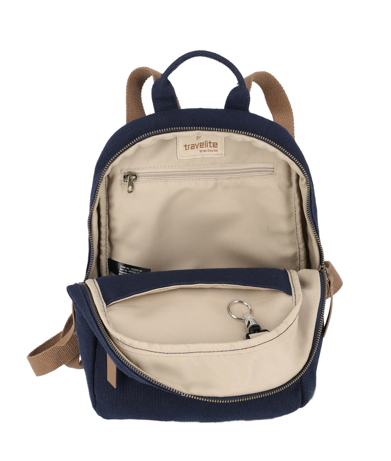 Travelite Hempline kleiner Rucksack Marine