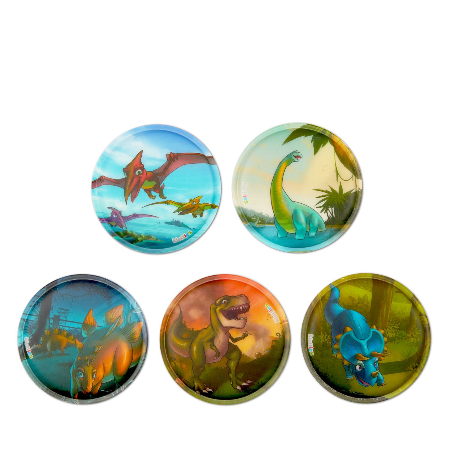 ergobag Kletties Matt Set (5-tlg.) Dinosaurier Park