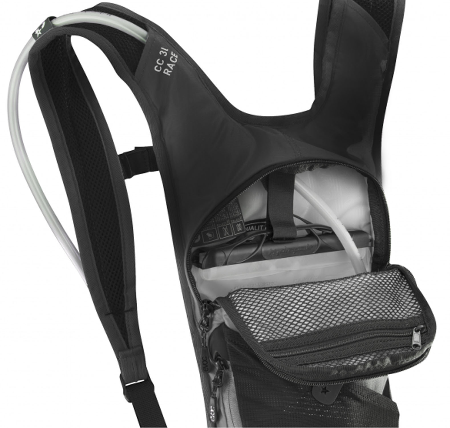 evoc CC Race 3L + 2L Trinkblase Rucksack Schwarz evoc CC Race 3L + 2L Trinkblase Rucksack Schwarz