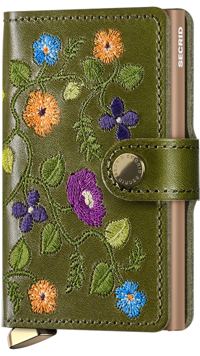 Secrid Miniwallet Premium Stitch Floral Secrid Miniwallet Premium Stitch Floral