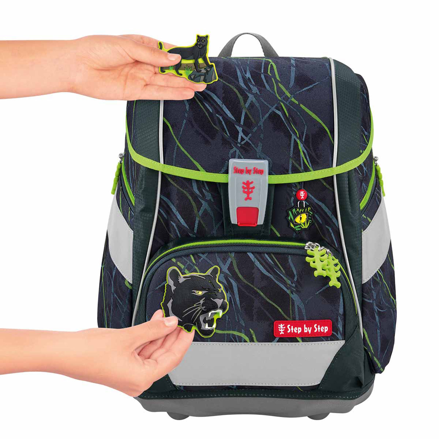 Step by Step 2IN1 PLUS Schulranzen-Set, 6-teilig Danger Cat Chiko