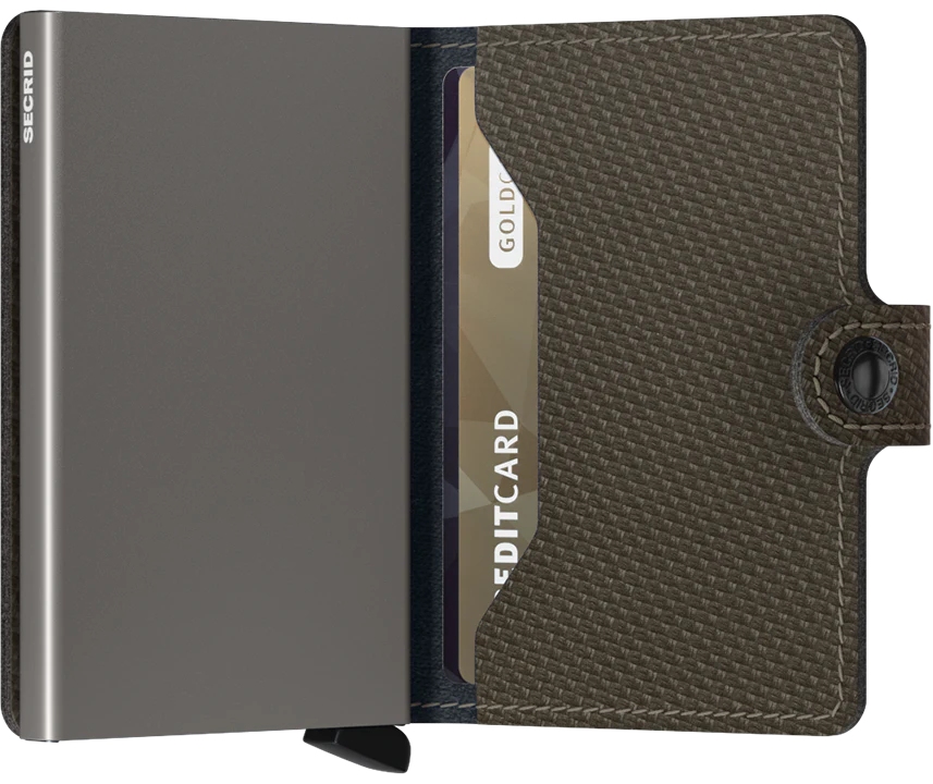Secrid Miniwallet Carbon MCa-Khaki Secrid Miniwallet Carbon MCa-Khaki