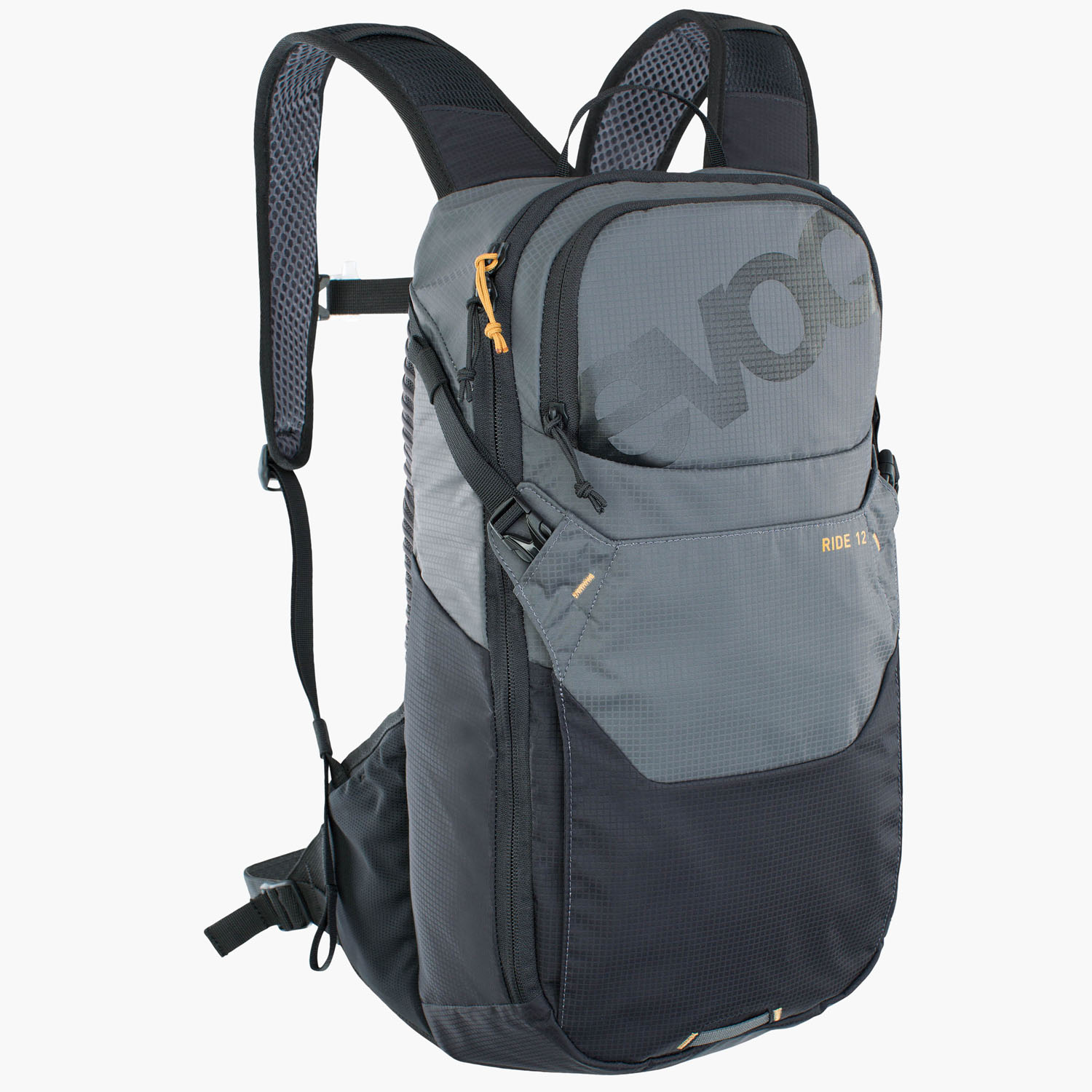 evoc RIDE 12 Bike-Backpack Carbon Grey - Black