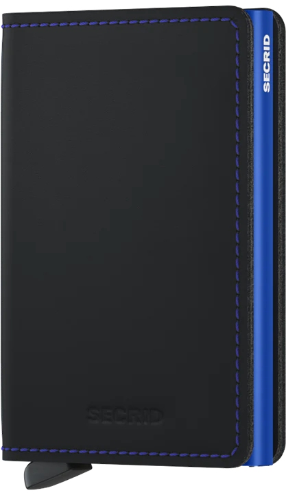 Secrid Slimwallet Matte SM-Black & Blue