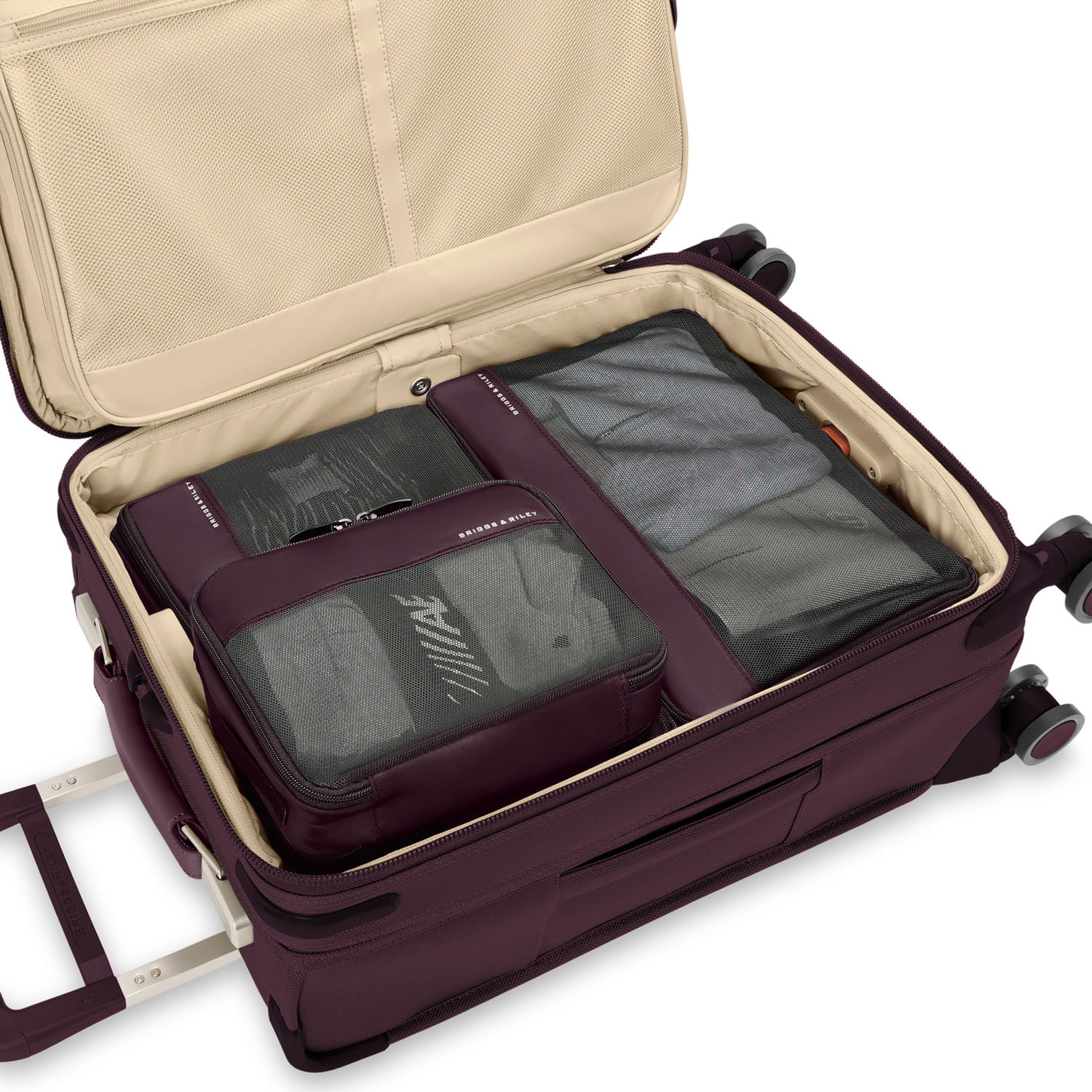 Briggs & Riley Travel Essentials Carry On Packing Cube 3-teilige Set Plum Briggs & Riley Travel Essentials Carry On Packing Cube 3-teilige Set Plum