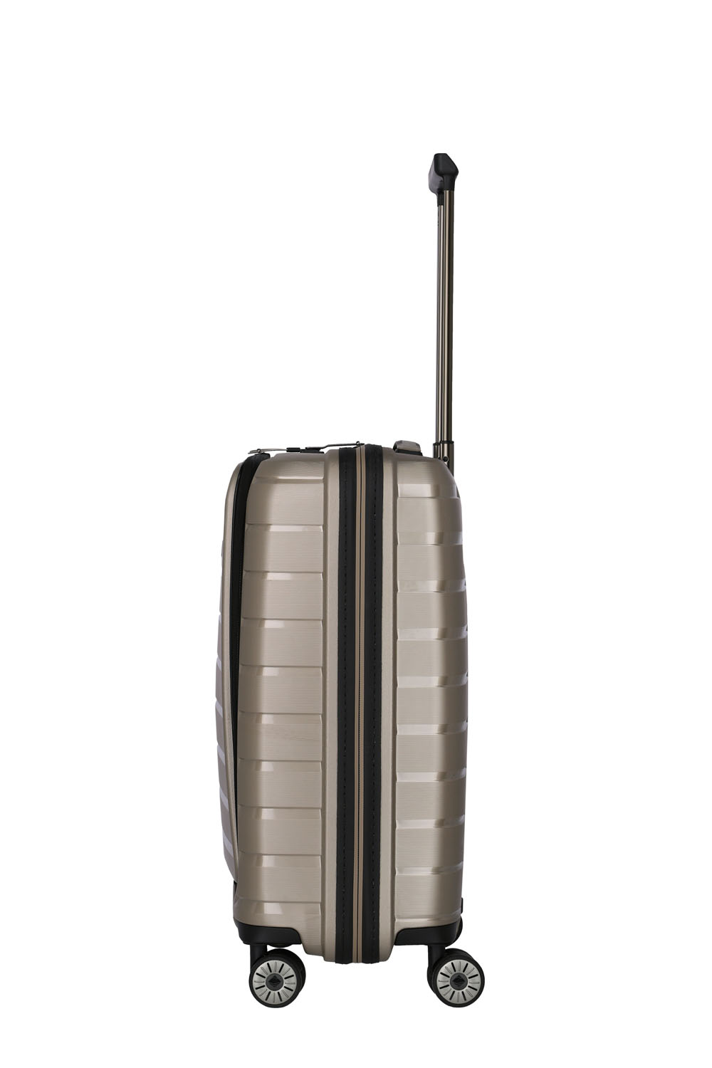 Travelite Air Base Trolley S, 4 Rollen mit Vortasche Champagner