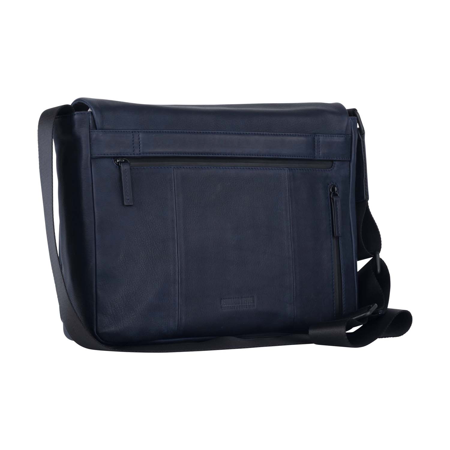 Leonhard Heyden Den Haag Leder-Umhängetasche L Blau Leonhard Heyden Den Haag Leder-Umhängetasche L Blau