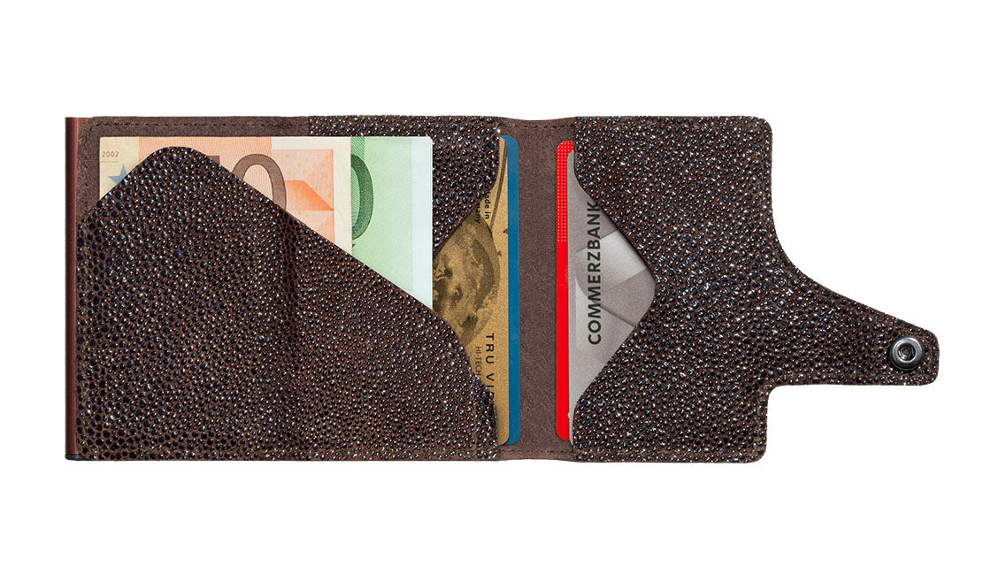 Tru Virtu Click & Slide Wallet *Special Edition* Sting Ray Brown/Brown