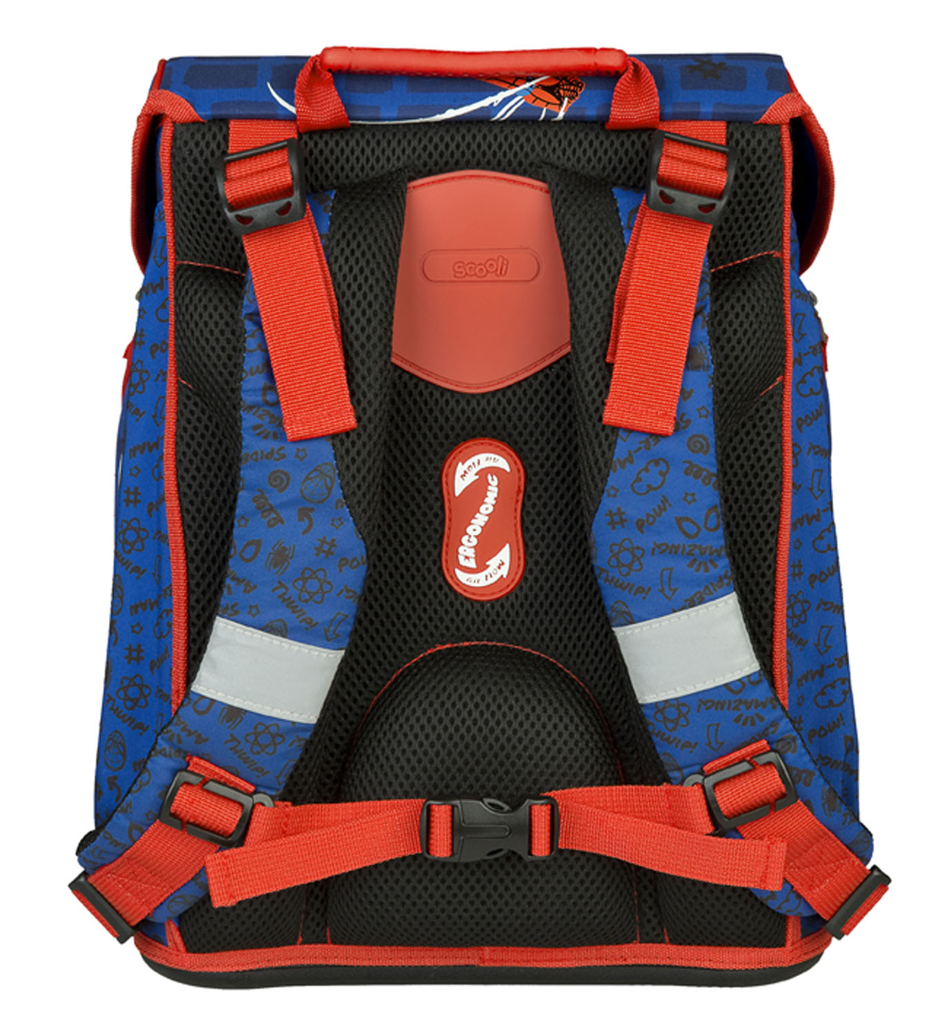 Scooli EasyFit Schulranzen, 5-teiliges Set Spider-Man