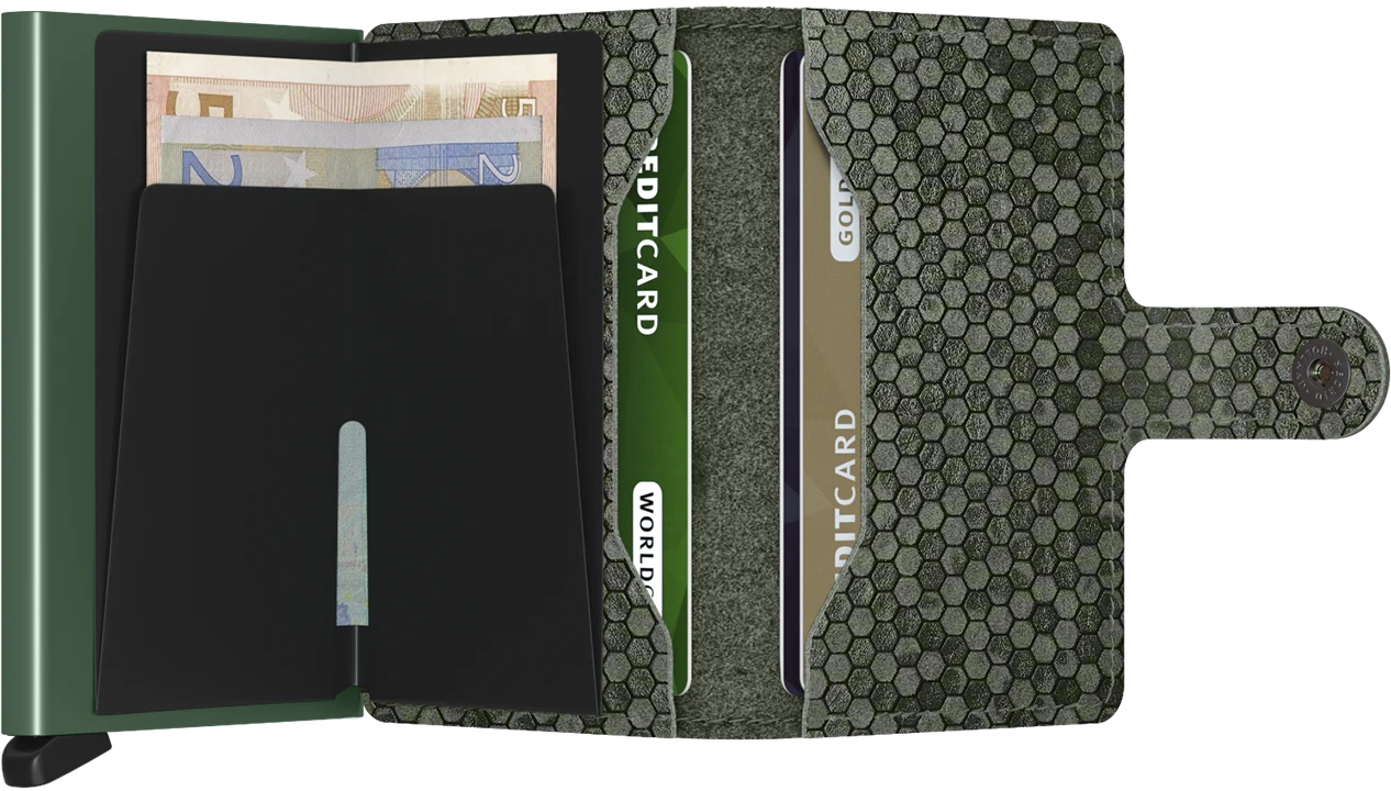 Secrid Miniwallet Hexagon MHe-Green Secrid Miniwallet Hexagon MHe-Green