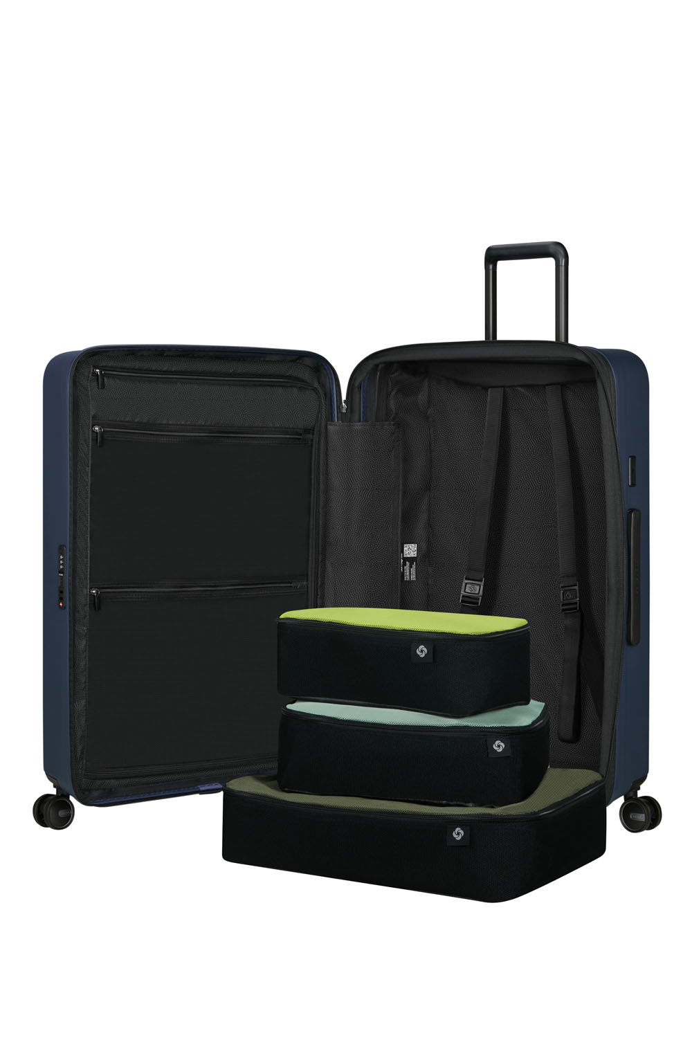 Samsonite Restackd Trolley mit 4 Rollen erweiterbar 75cm + GRATIS HOTELGUTSCHEIN Midnight