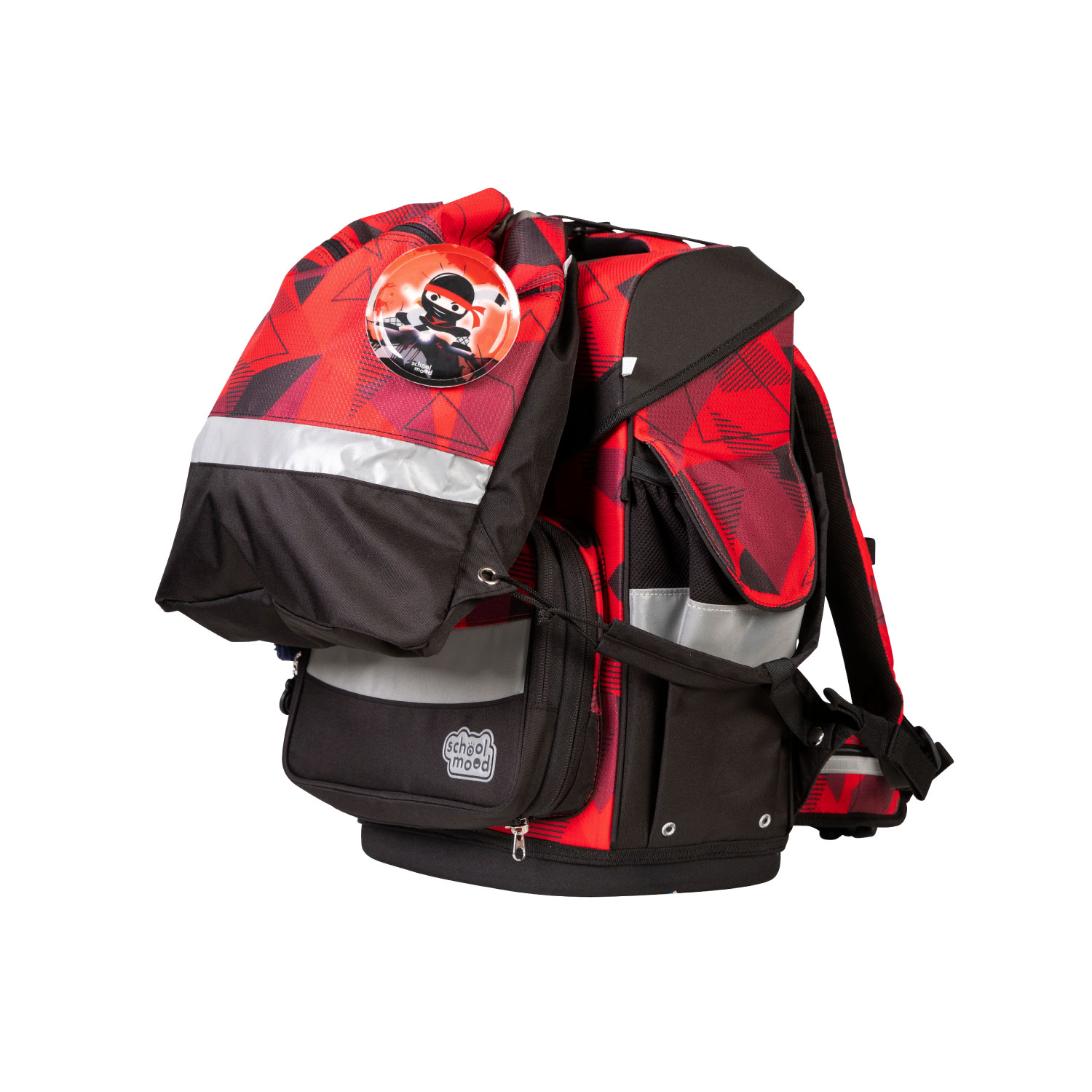 School-Mood Timeless Pro 7-tlg. Schulranzenset Kai (Ninja)