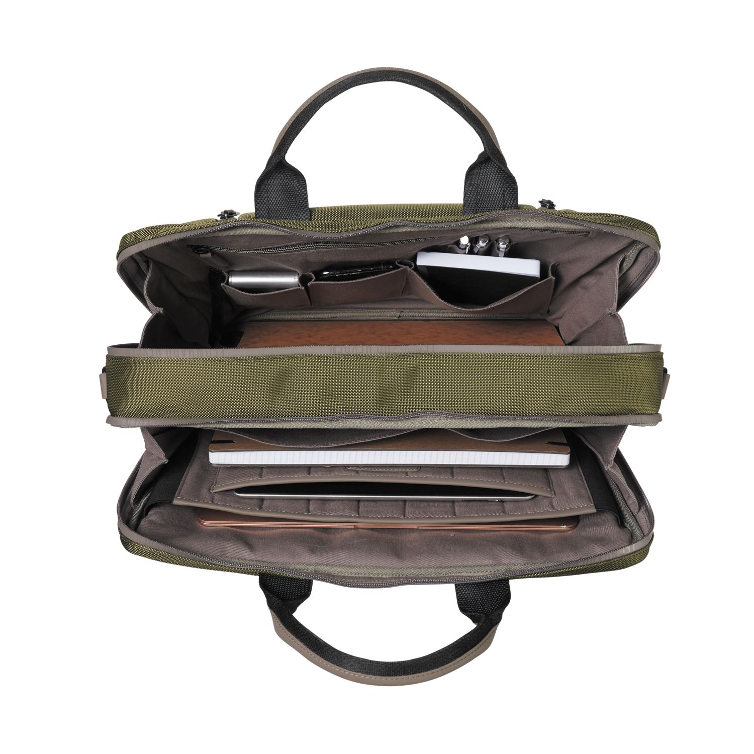 Leonhard Heyden Helsinki RV-Aktenmappe 2 Fächer Oliv Leonhard Heyden Helsinki RV-Aktenmappe 2 Fächer Oliv