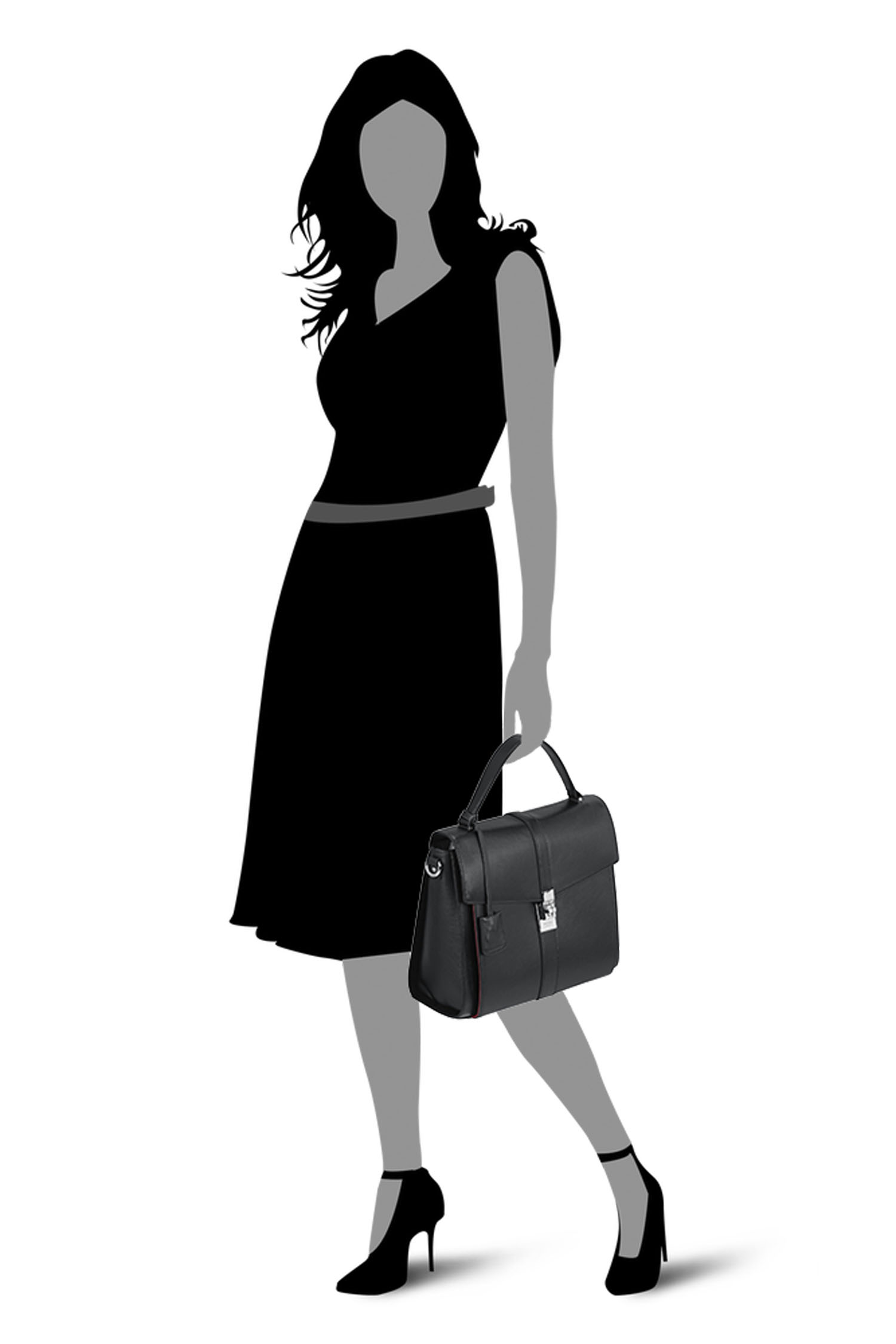 Picard Fan Damentasche aus Leder 9017 Schwarz Picard Fan Damentasche aus Leder 9017 Schwarz