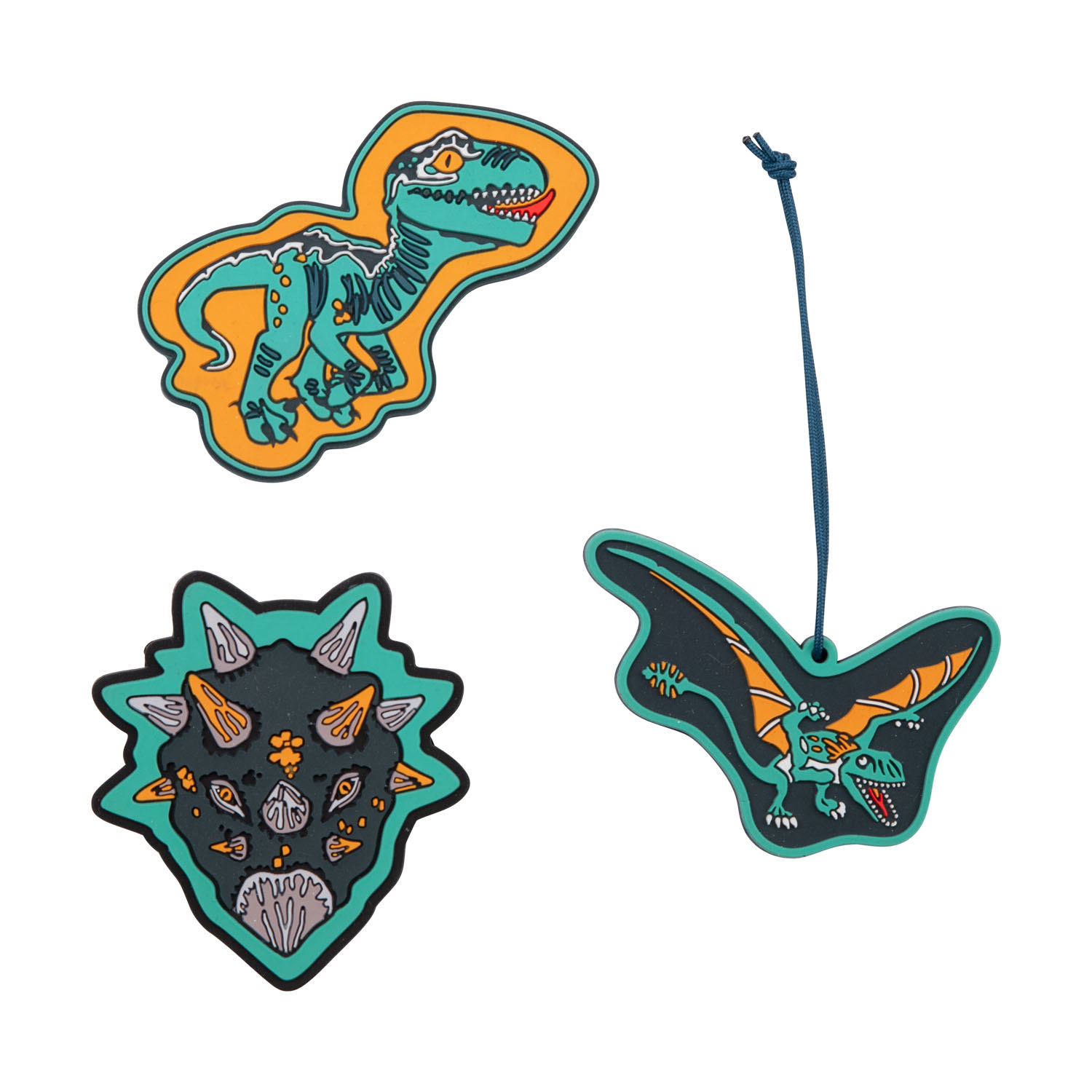 DerDieDas Schulzubehör Wechselbuttons 3er Set Dino Time