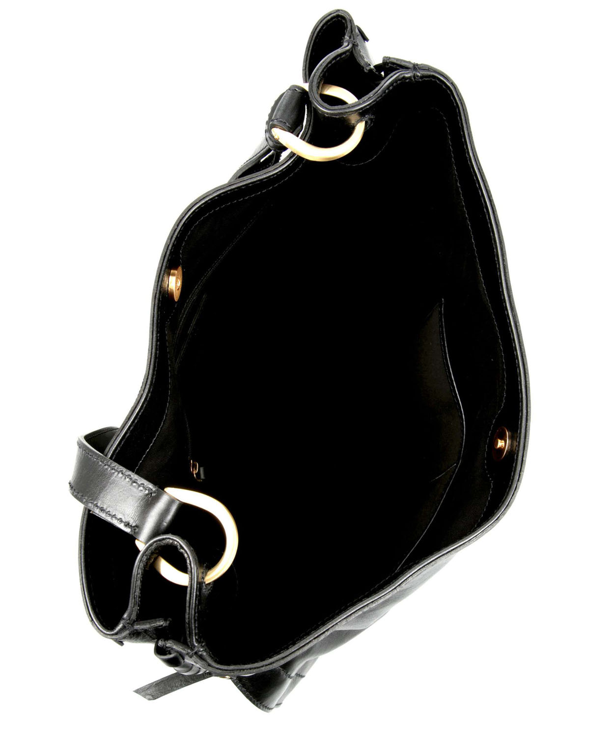 The Bridge Vallombrosa Beuteltasche Schwarz/Gold The Bridge Vallombrosa Beuteltasche Schwarz/Gold