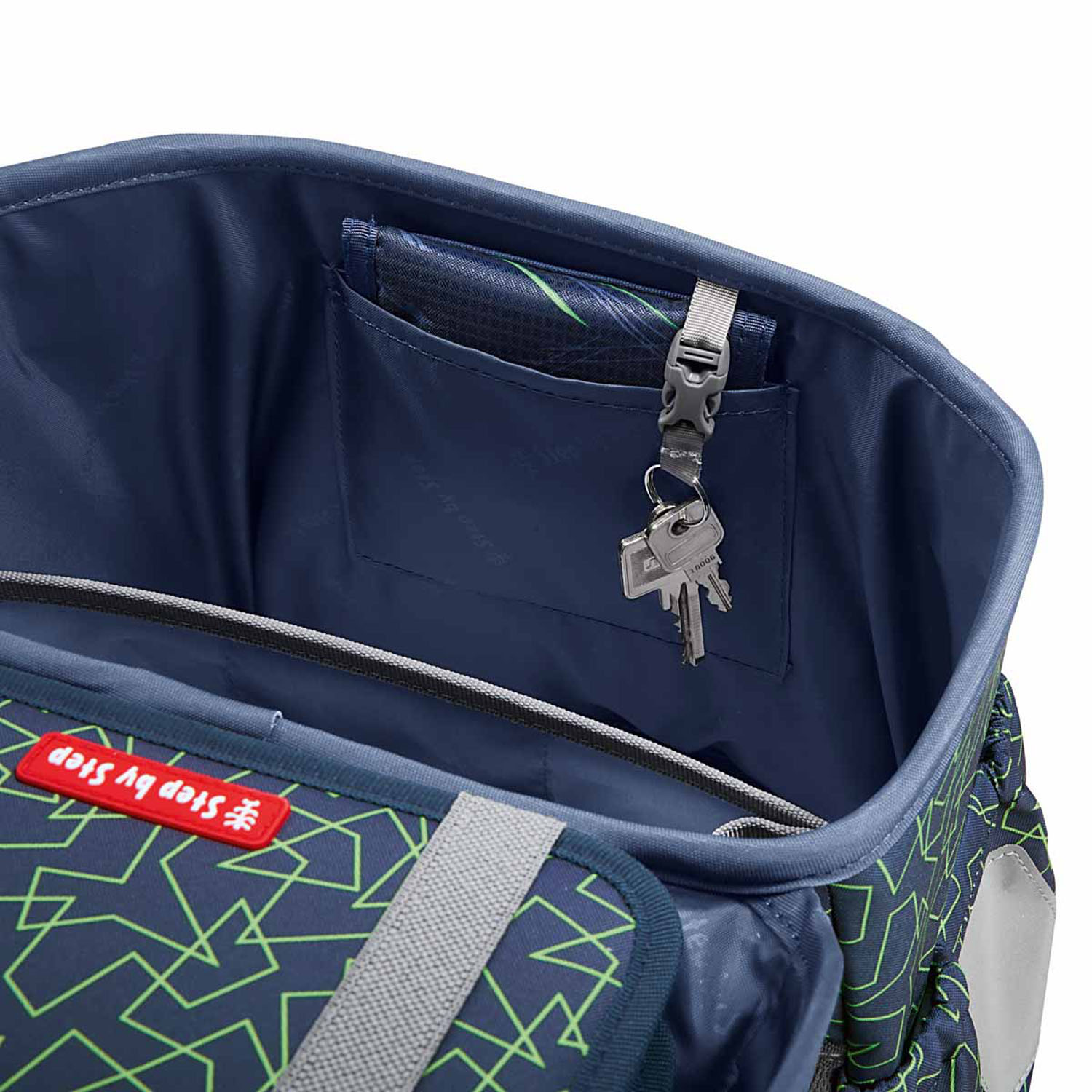 Step by Step BASIS Schulranzen 4-teiliges Set Green Geometric Step by Step BASIS Schulranzen 4-teiliges Set Green Geometric