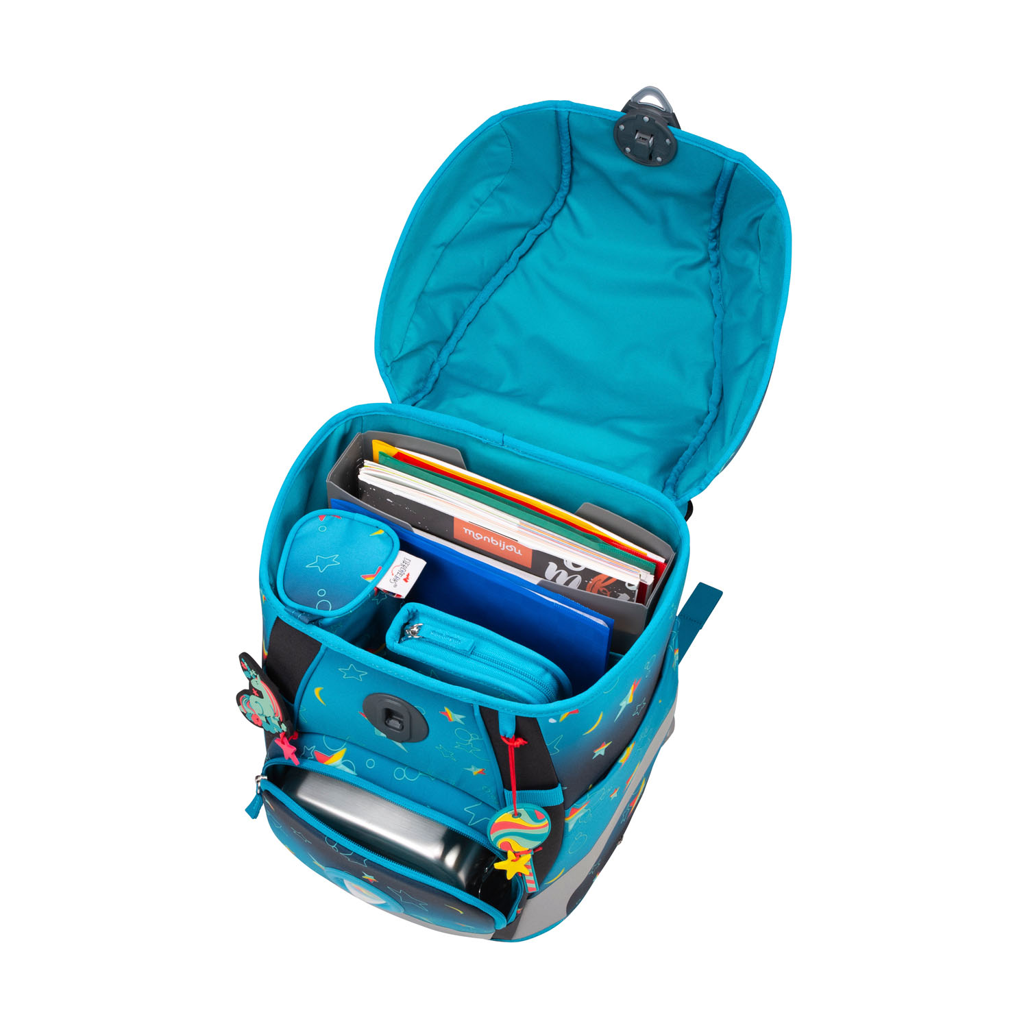 DerDieDas ErgoFlex Tiny Exklusiv LED Schulrucksack 5-teiliges Set Rainbow Star DerDieDas ErgoFlex Tiny Exklusiv LED Schulrucksack 5-teiliges Set Rainbow Star