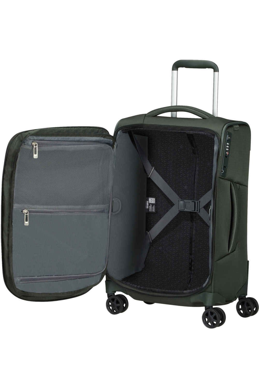 Samsonite Respark Trolley mit 4 Rollen erweiterbar 55cm + GRATIS HOTELGUTSCHEIN Forest Green Samsonite Respark Trolley mit 4 Rollen erweiterbar 55cm + GRATIS HOTELGUTSCHEIN Forest Green