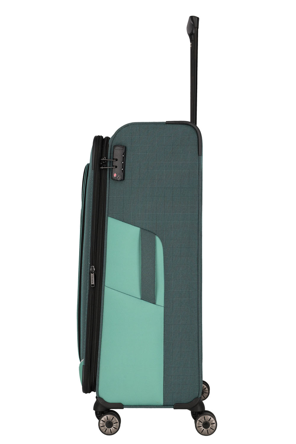 Travelite Viia Trolley L 4-Rollen erweiterbar Eukalyptus