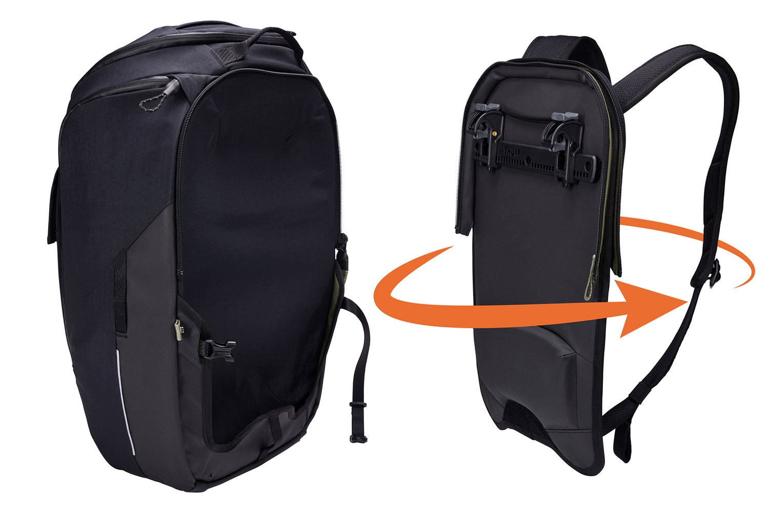 THULE Paramount Fahrradpacktasche und Rucksack 26L Black THULE Paramount Fahrradpacktasche und Rucksack 26L Black