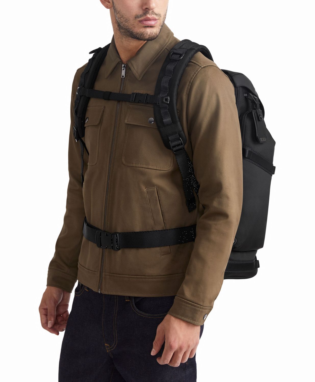 Tumi Alpha Bravo Expedition Rucksack mit Überschlag + GRATIS HOTELGUTSCHEIN Schwarz