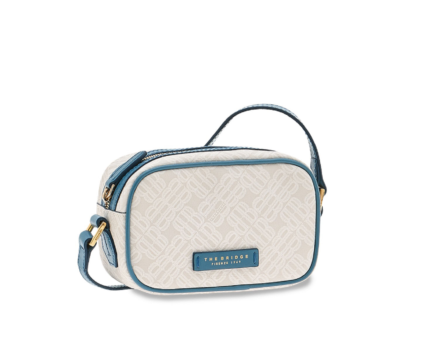 The Bridge Anna Leder-Schultertasche Milch/Gold The Bridge Anna Leder-Schultertasche Milch/Gold