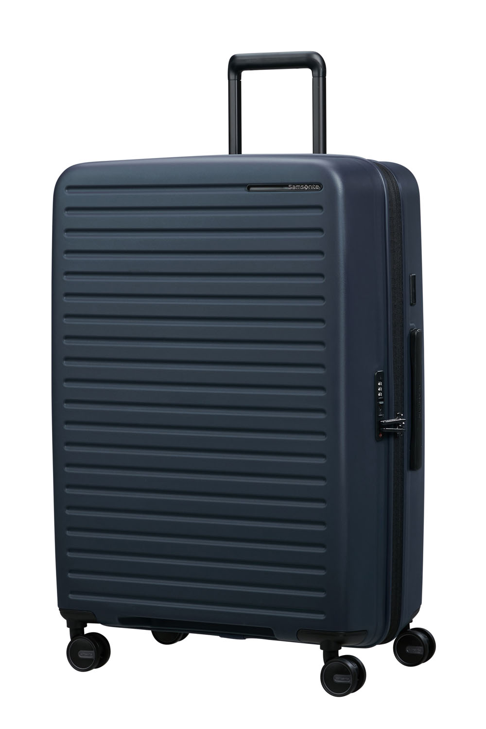Samsonite Restackd Trolley mit 4 Rollen erweiterbar 75cm + GRATIS HOTELGUTSCHEIN Midnight
