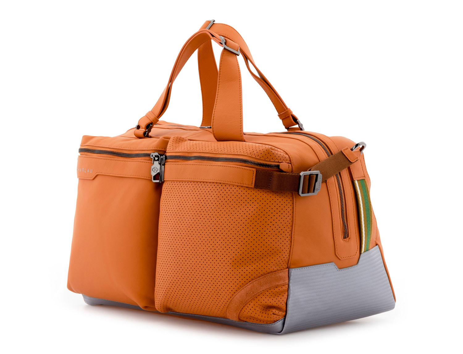 SCHARLAU Slackline MERAYO Leder-Reisetasche Orange SCHARLAU Slackline MERAYO Leder-Reisetasche Orange